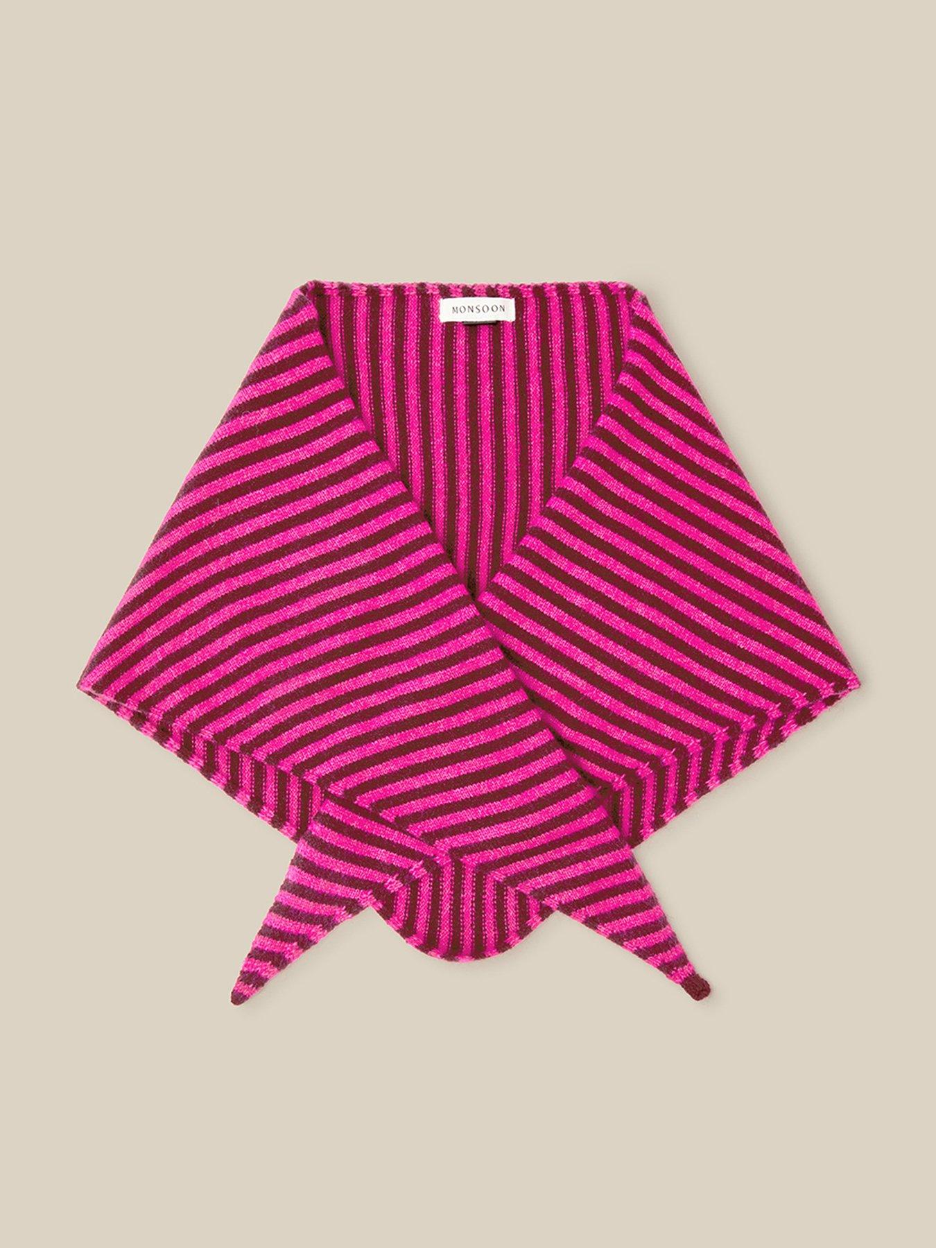 Image 1 of 2 of Monsoon Safi Stripe Triangle Scarf