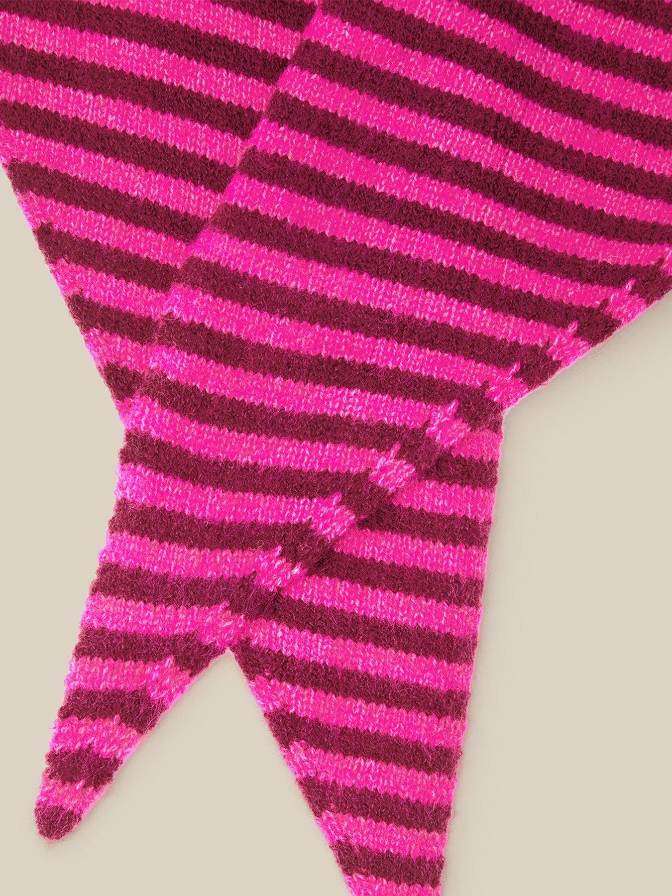 Image 2 of 2 of Monsoon Safi Stripe Triangle Scarf