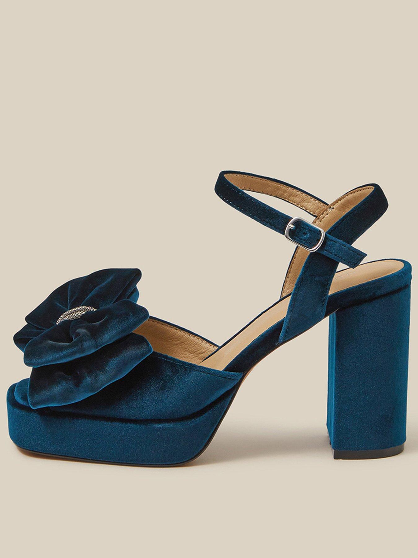 Monsoon Roxi Velvet Bow Platform