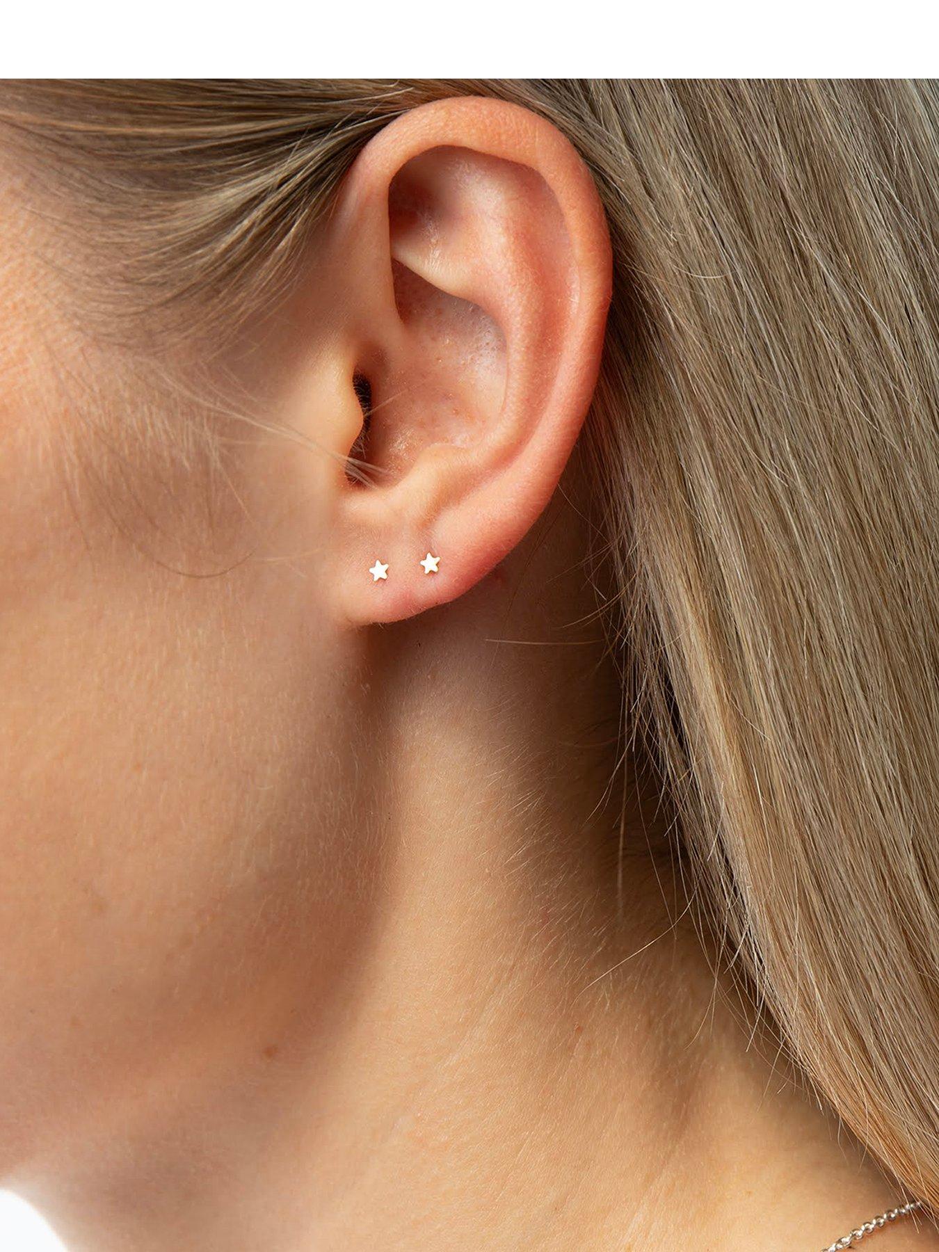 Seol + Gold 9ct Solid Gold Tiny Star Studs
