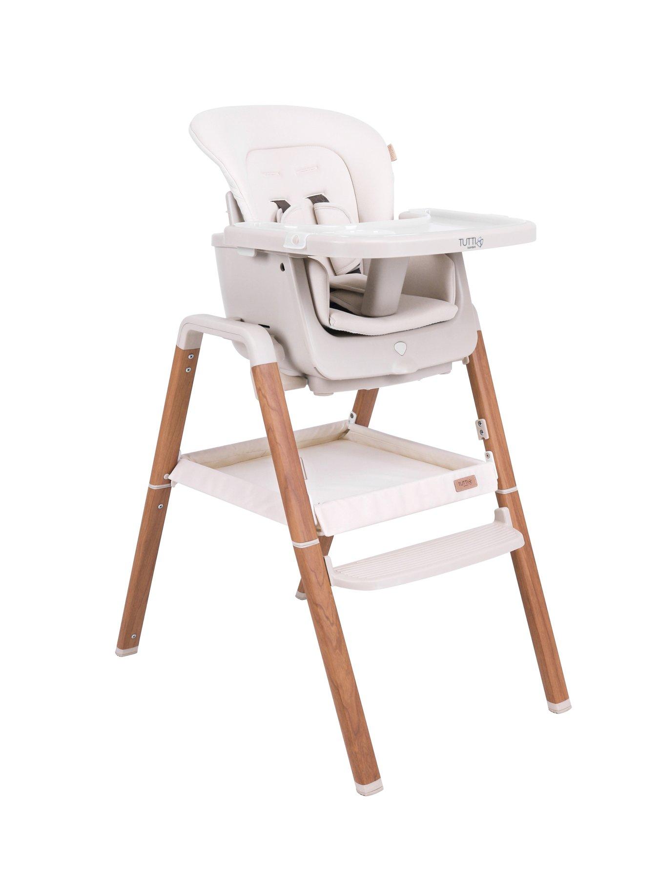 Image 1 of 7 of Tutti Bambini Nova Evolutionary Highchair - Ecru/ Scandinavian Walnut