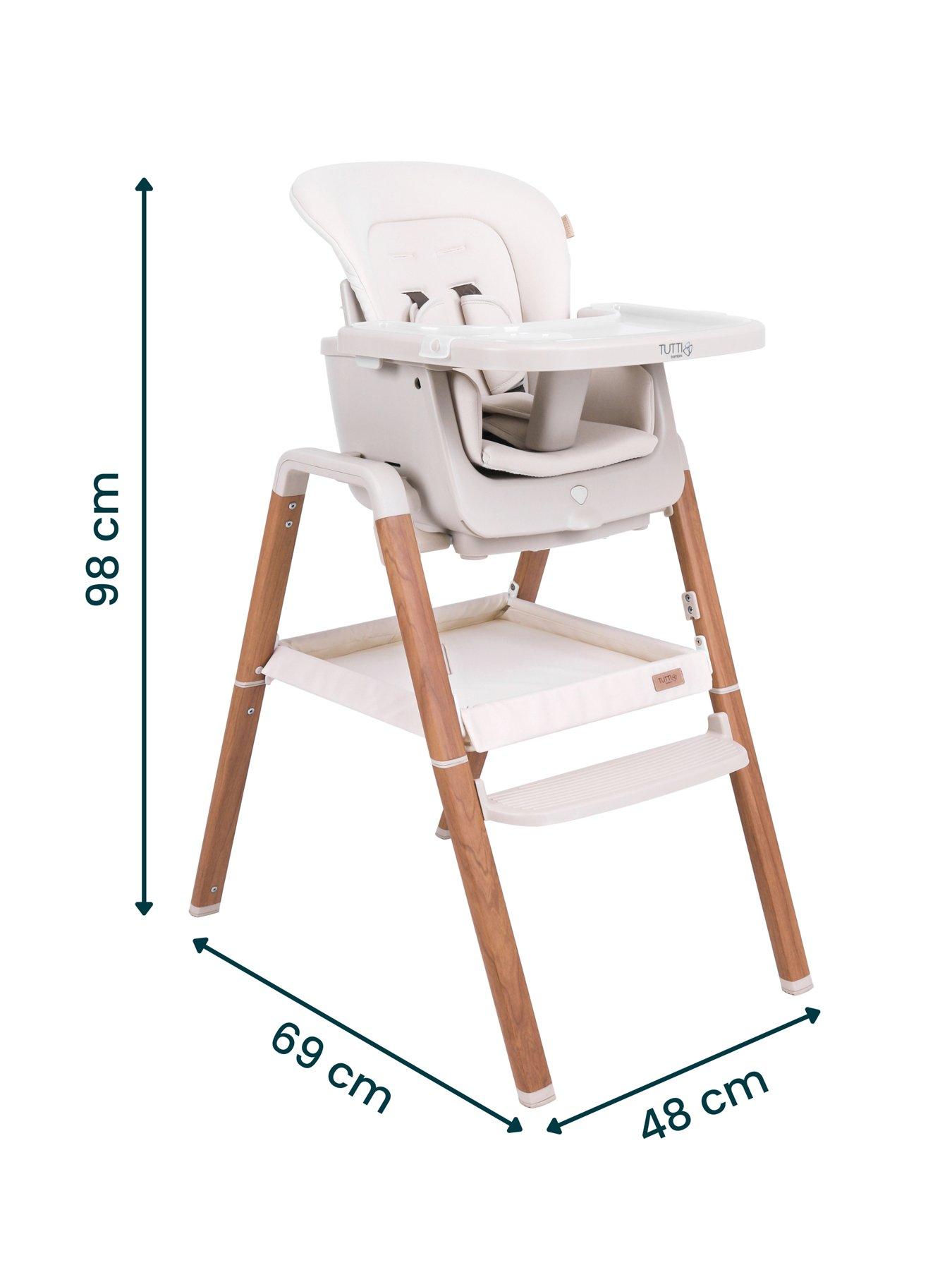 Image 6 of 7 of Tutti Bambini Nova Evolutionary Highchair - Ecru/ Scandinavian Walnut