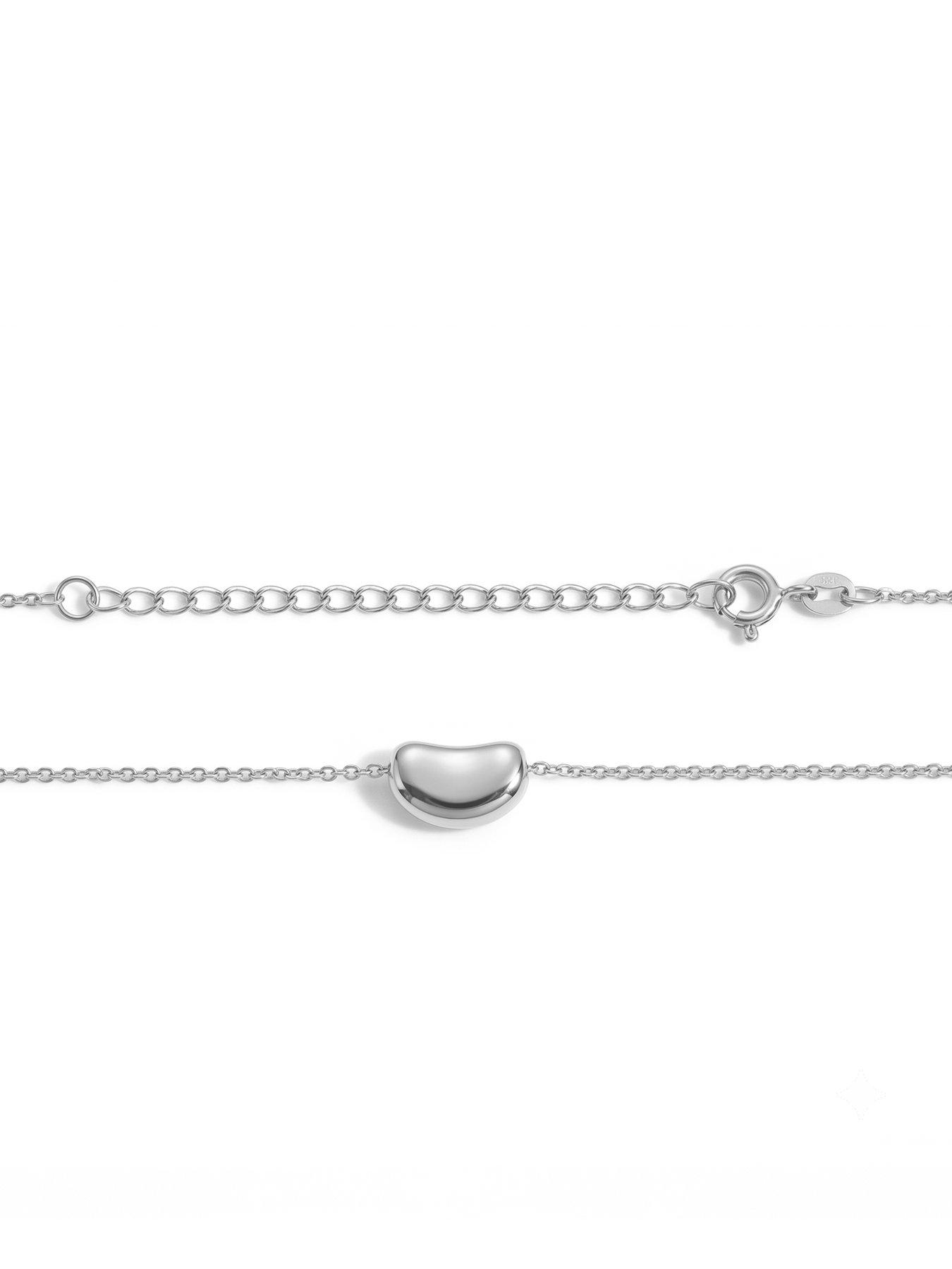 Image 3 of 4 of Seol + Gold Sterling Silver Slider Coffee Bean Necklace
