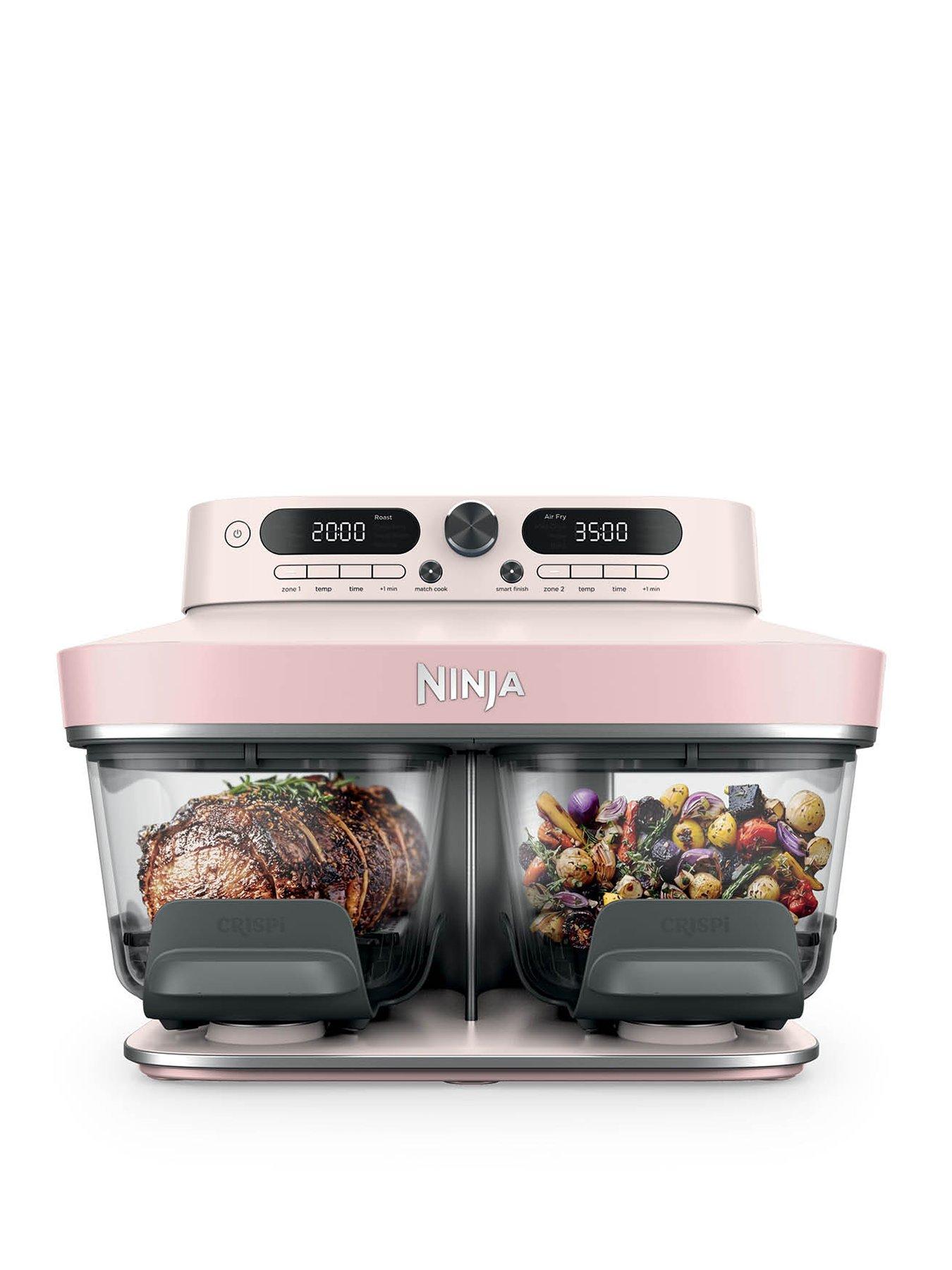 NINJA Ninja CRISPi 8 Function DualZone Air Fryer - Rose Quartz DD102UKPK1
