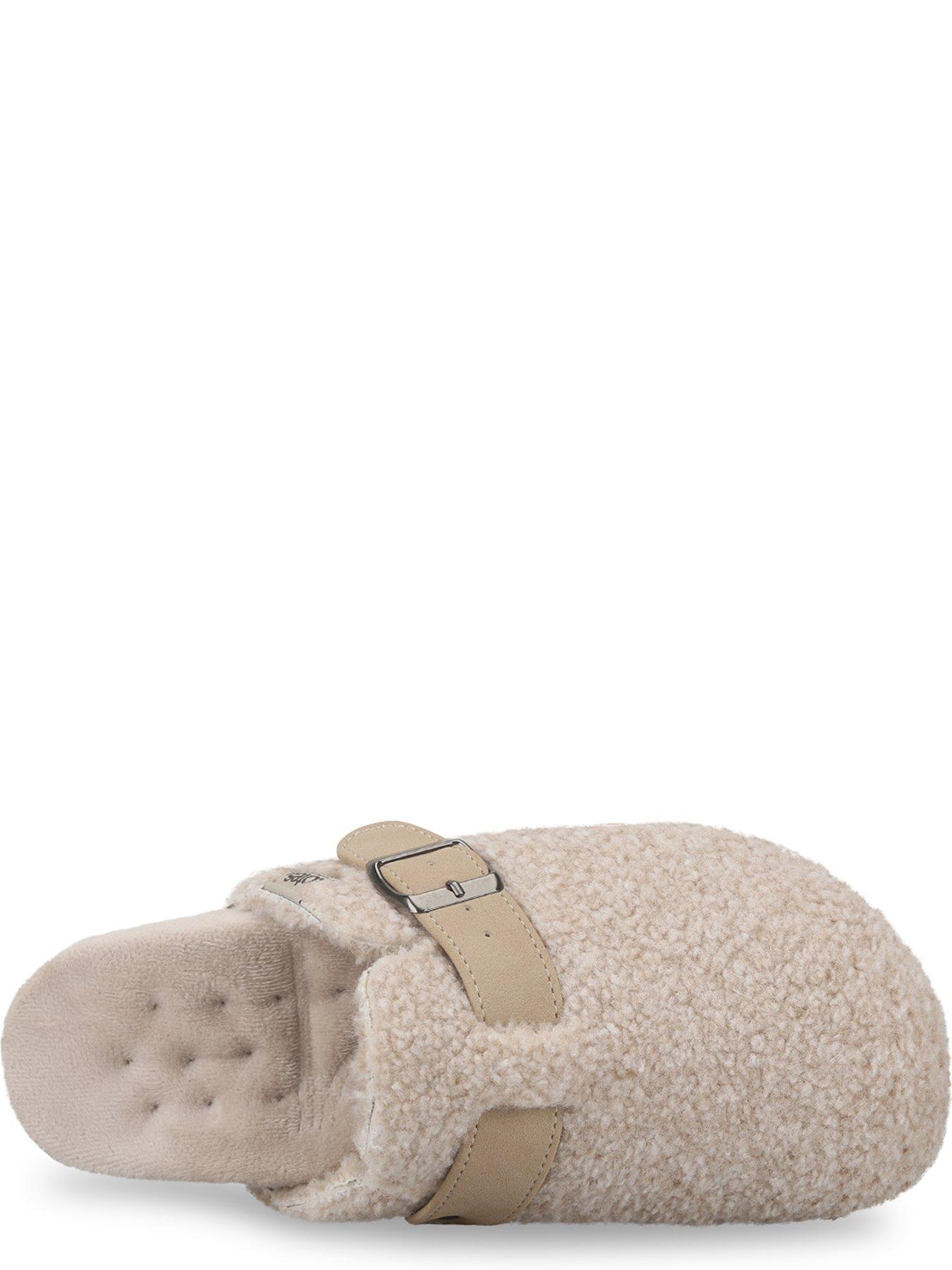 Image 3 of 5 of Totes Isotoner Totes Isotoner Womens Borg Clog Slippers - Oat
