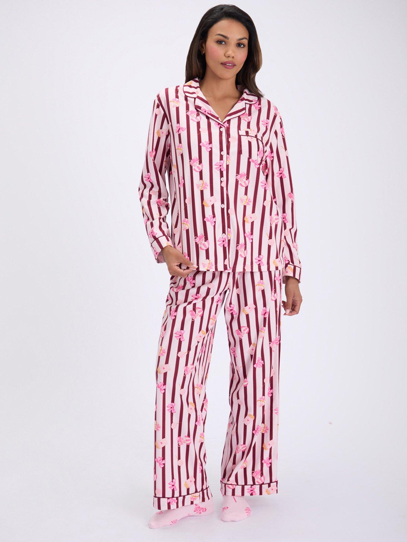 Boux Avenue Boux Avenue Popcorn Club Pj In A Bag - Burgundy