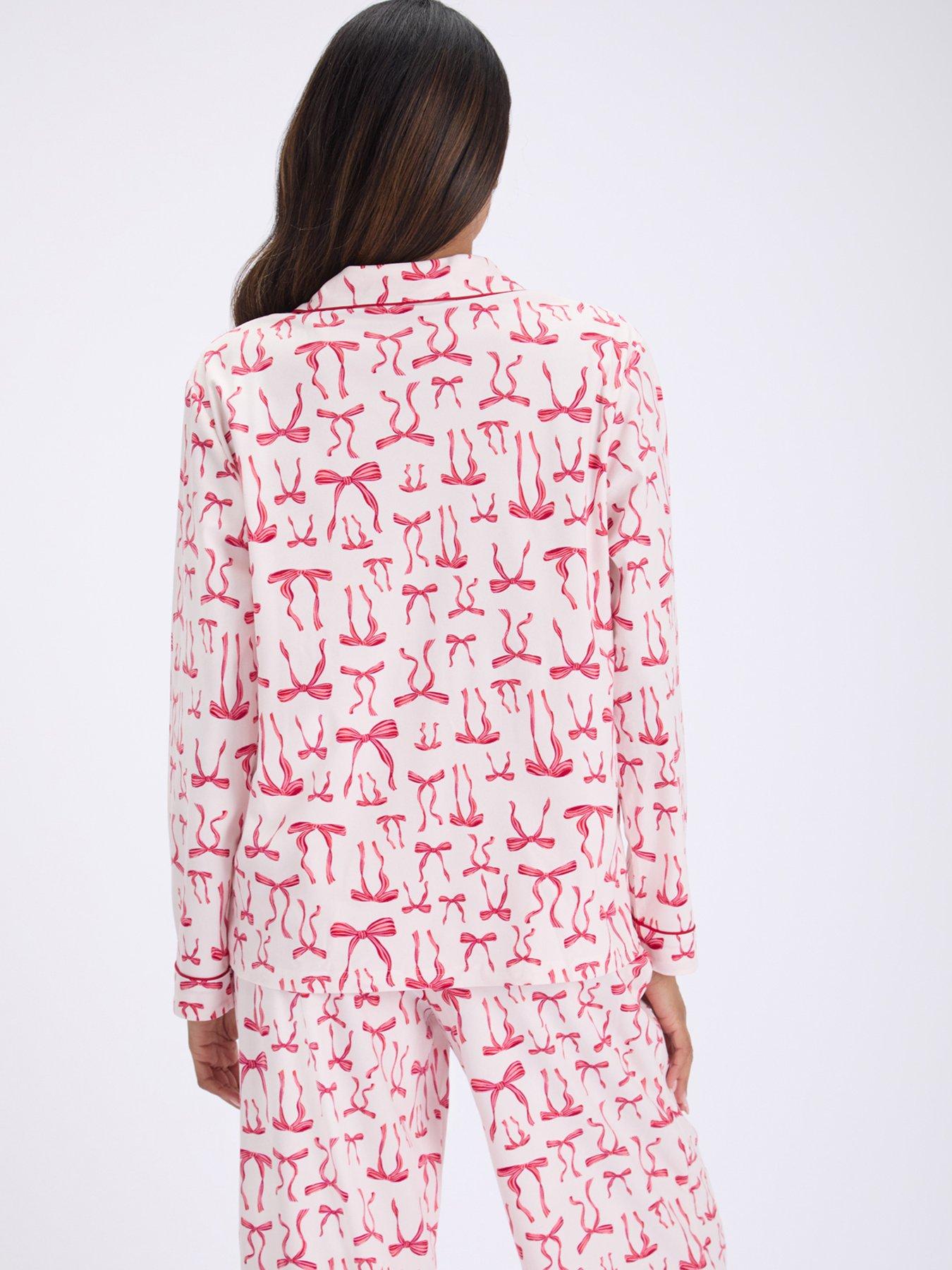 Image 2 of 6 of Boux Avenue Boux Avenue Flutter Bows Pj In A Bag - Ivory Mix