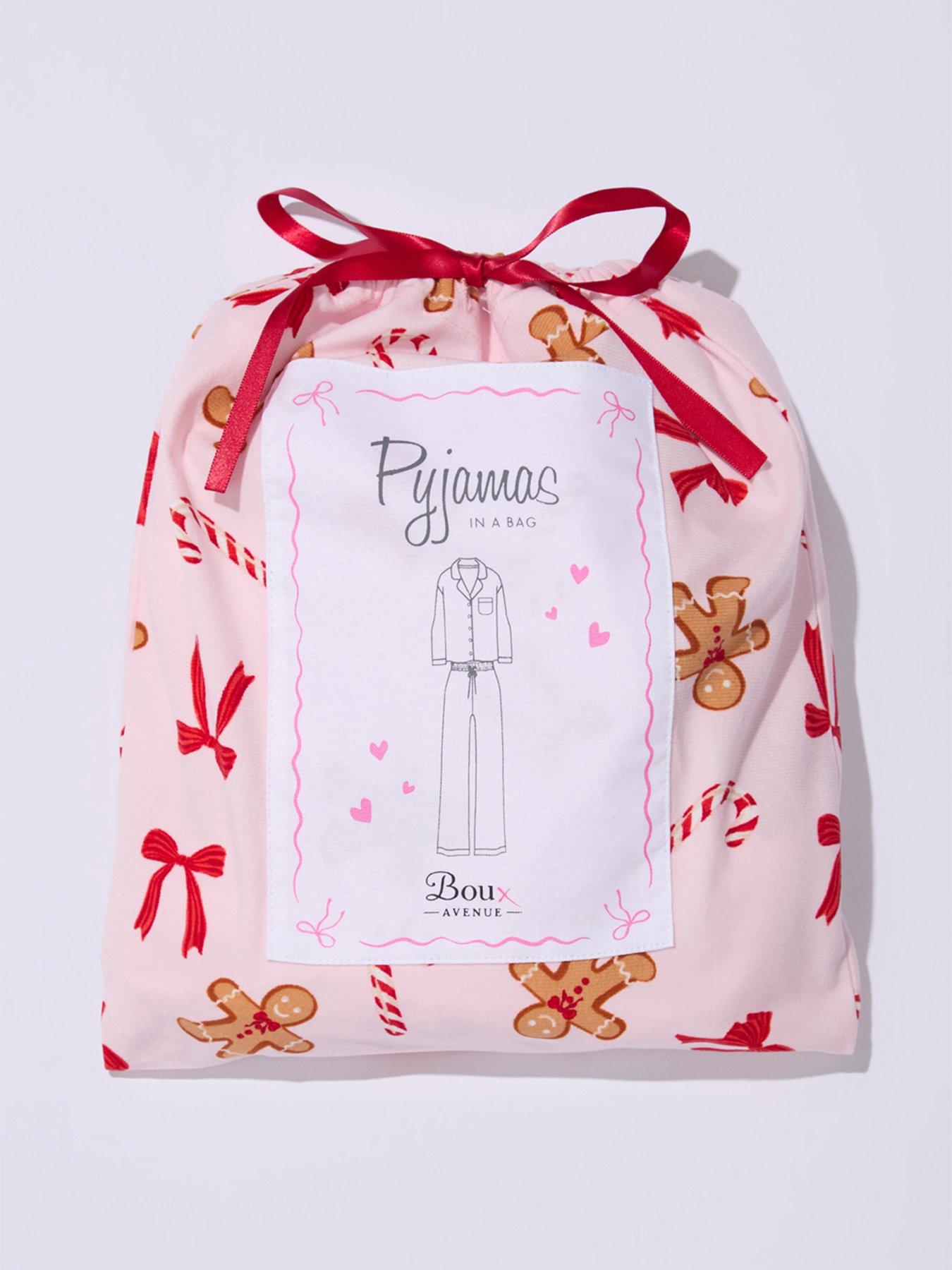 Image 7 of 7 of Boux Avenue Womens Gingerbread Print Button Through Pyjamas - Pink
