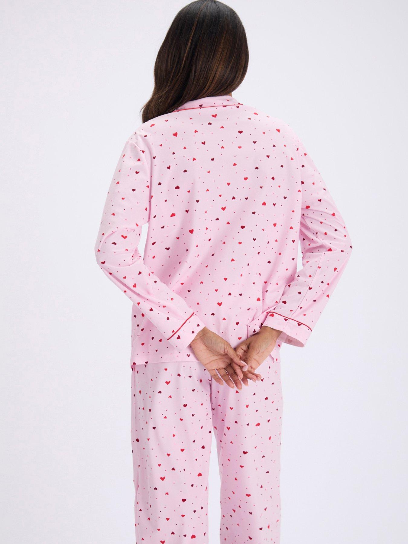 Image 2 of 7 of Boux Avenue Boux Avenue Ditsy Heart Pj In A Bag - Pink Mix