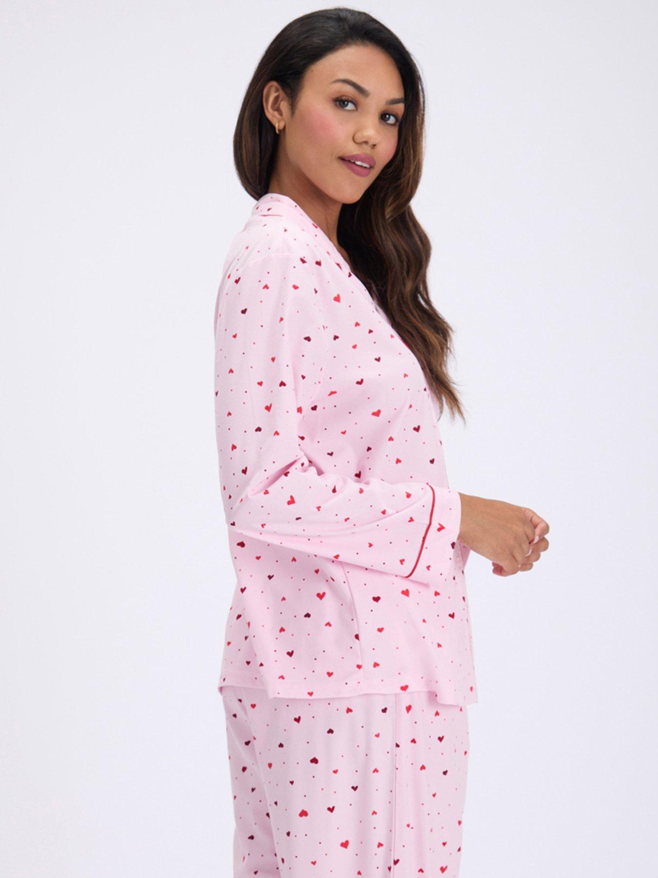 Image 6 of 7 of Boux Avenue Boux Avenue Ditsy Heart Pj In A Bag - Pink Mix