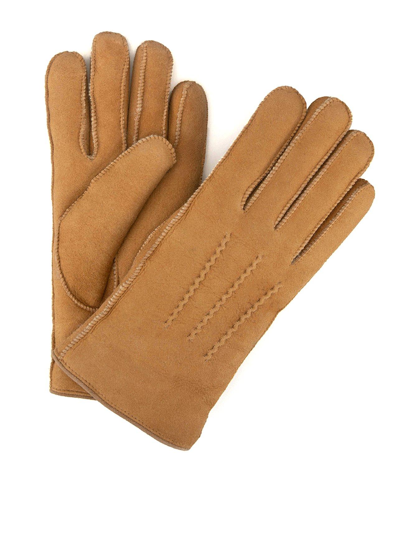 Image 1 of 5 of Just Sheepskin Just Sheepskin Womens Iris Sheepskin Gloves - Chesnut