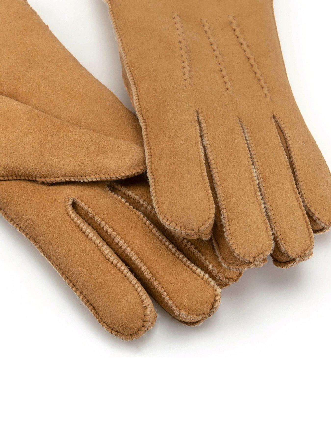 Image 2 of 5 of Just Sheepskin Just Sheepskin Womens Iris Sheepskin Gloves - Chesnut