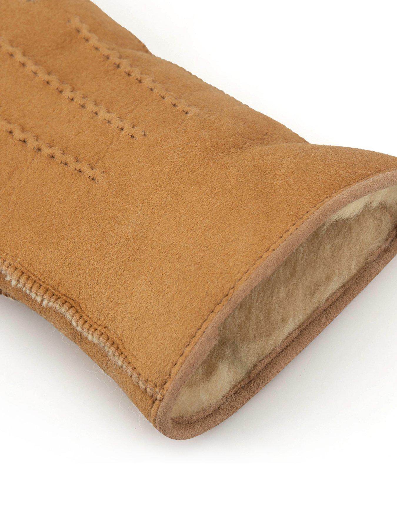 Image 3 of 5 of Just Sheepskin Just Sheepskin Womens Iris Sheepskin Gloves - Chesnut