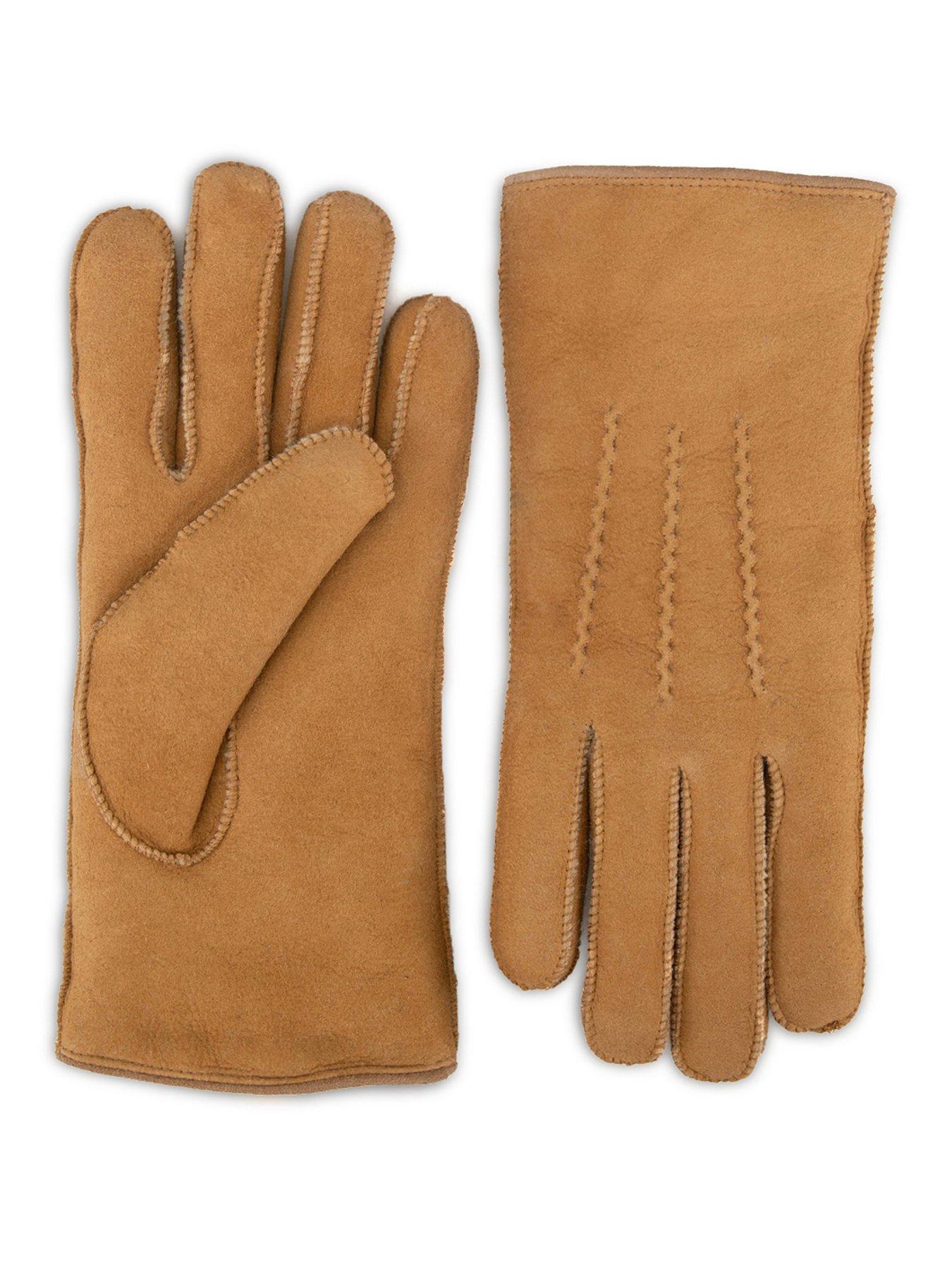 Image 4 of 5 of Just Sheepskin Just Sheepskin Womens Iris Sheepskin Gloves - Chesnut