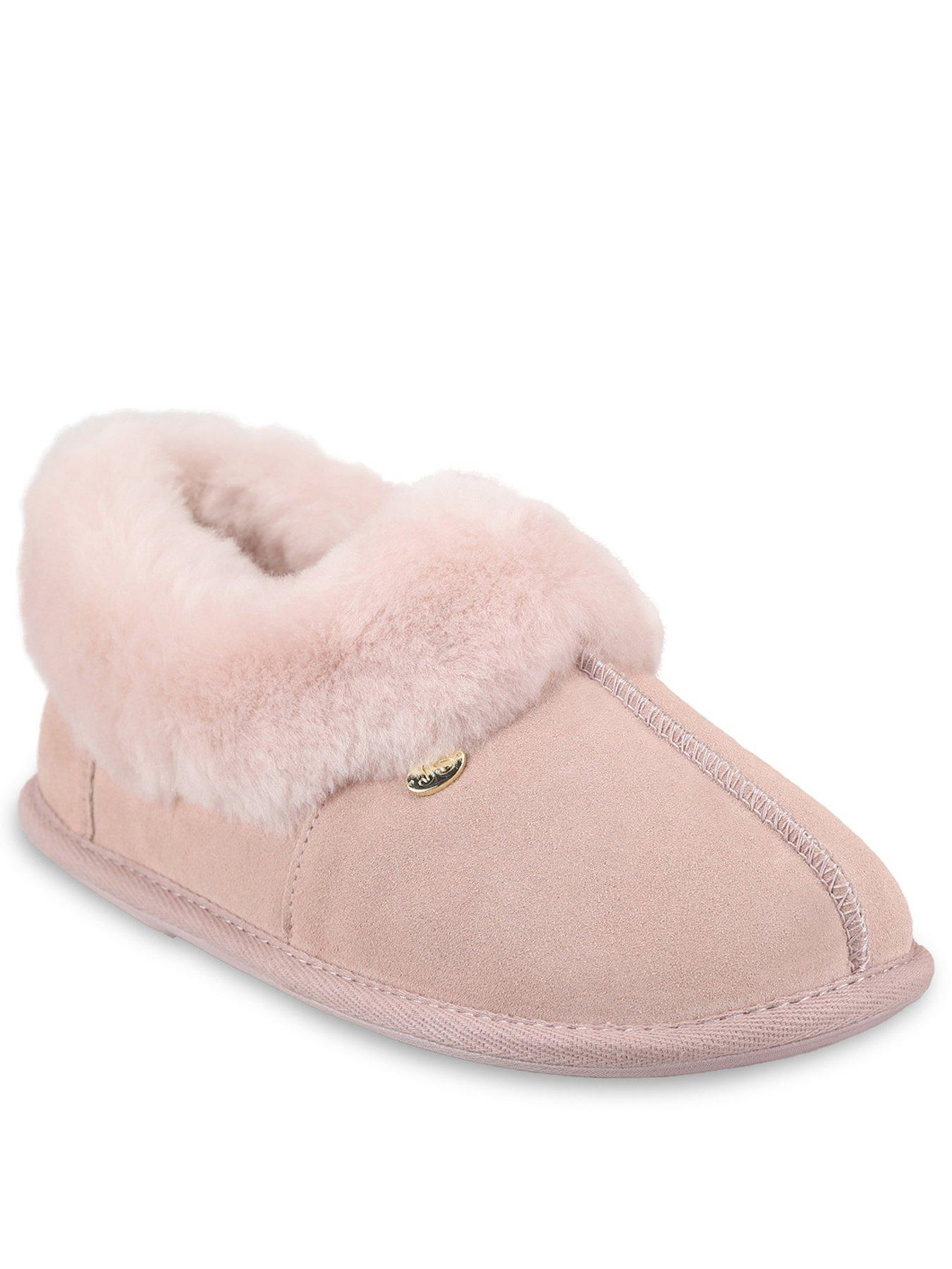Image 2 of 5 of Just Sheepskin Just Sheepskin Womens Classic Full Back Slippers - Pink