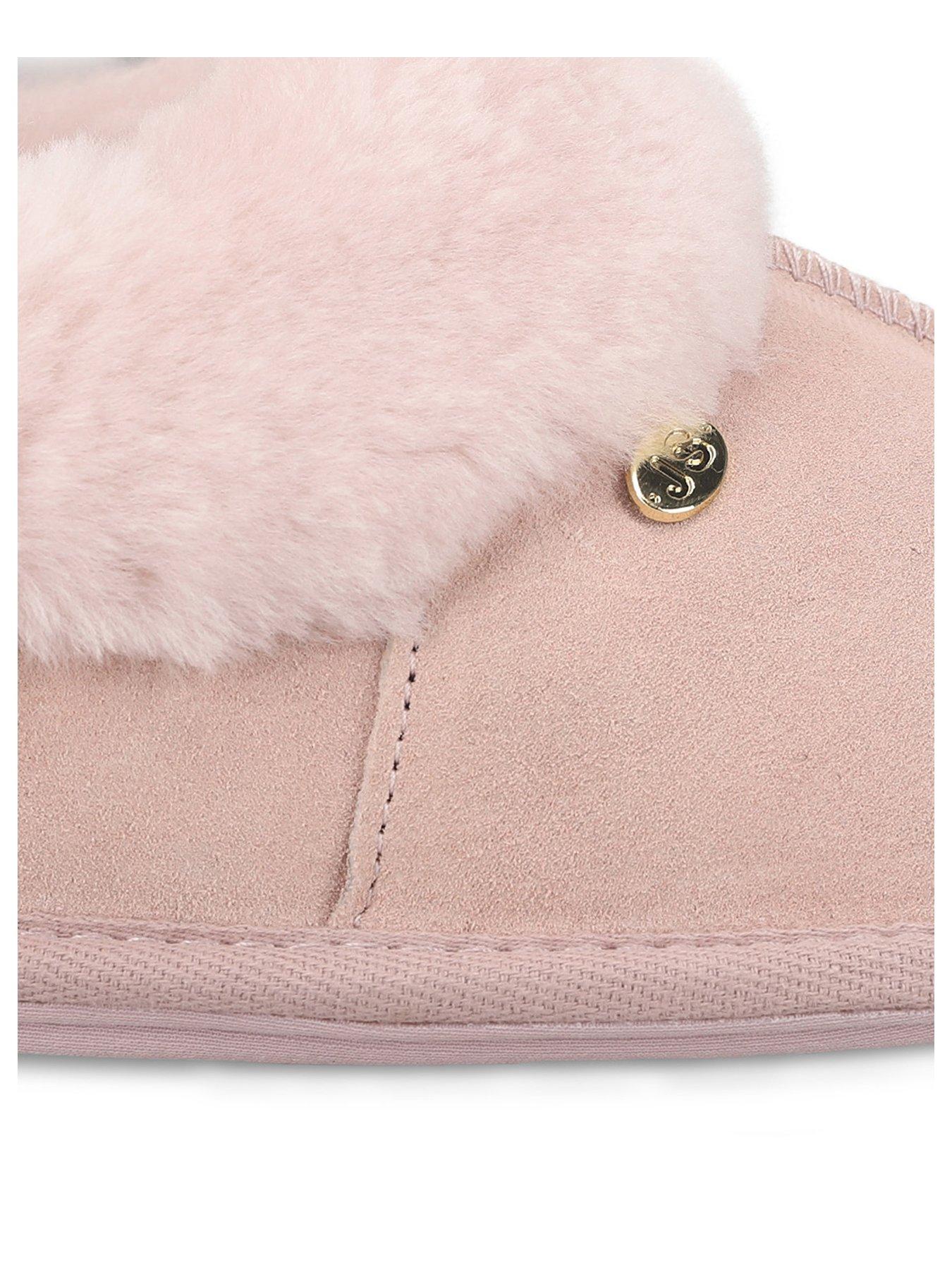 Image 3 of 5 of Just Sheepskin Just Sheepskin Womens Classic Full Back Slippers - Pink