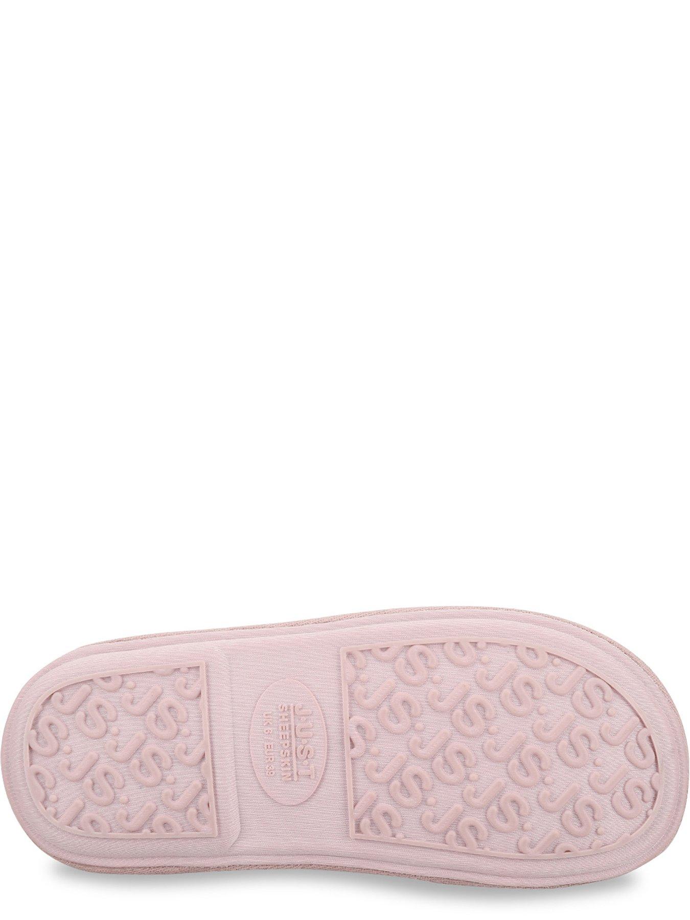 Image 4 of 5 of Just Sheepskin Just Sheepskin Womens Classic Full Back Slippers - Pink