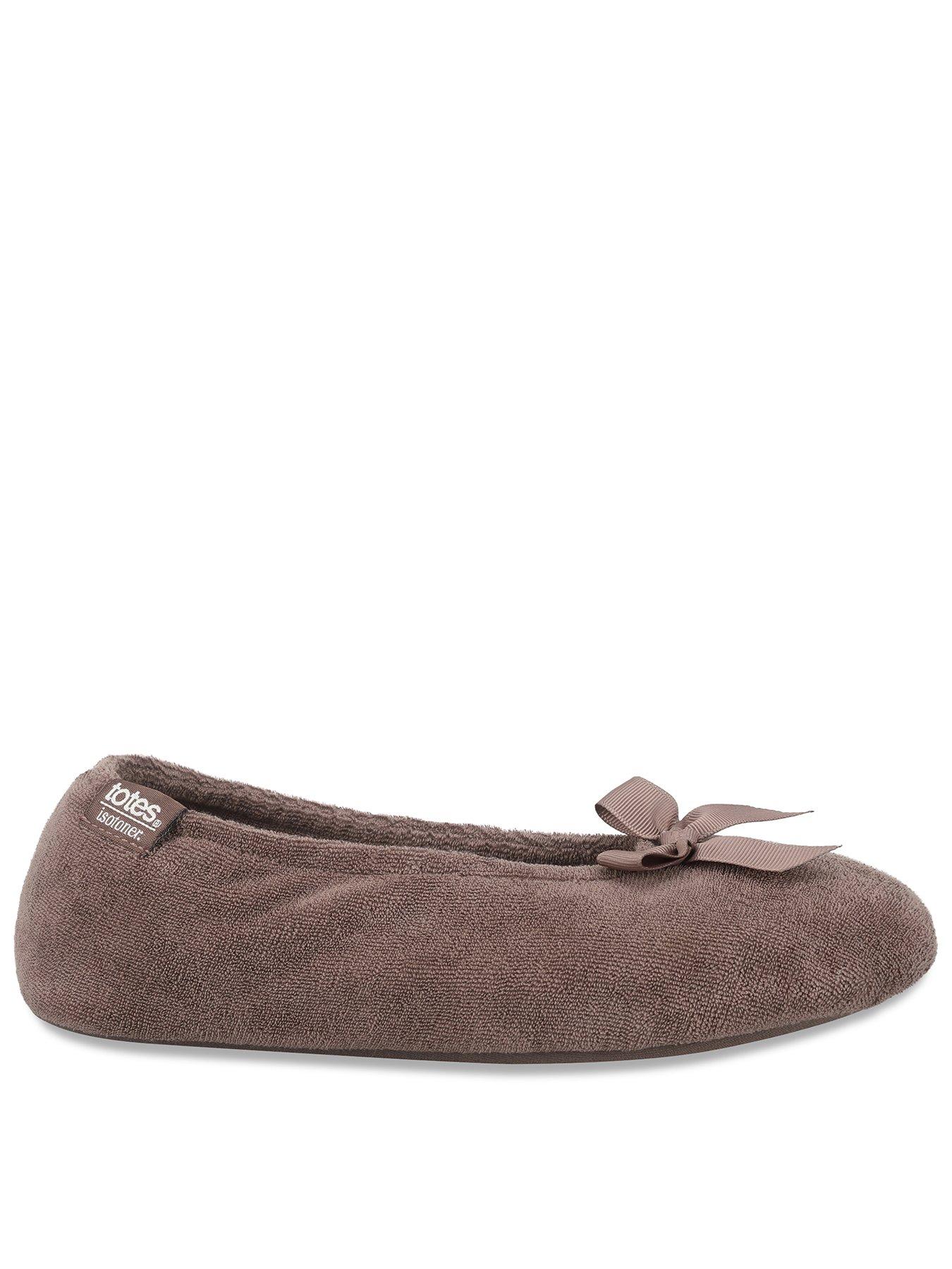 Image 1 of 5 of Totes Isotoner Totes Isotoner Womens Terry Ballet Slippers - Taupe