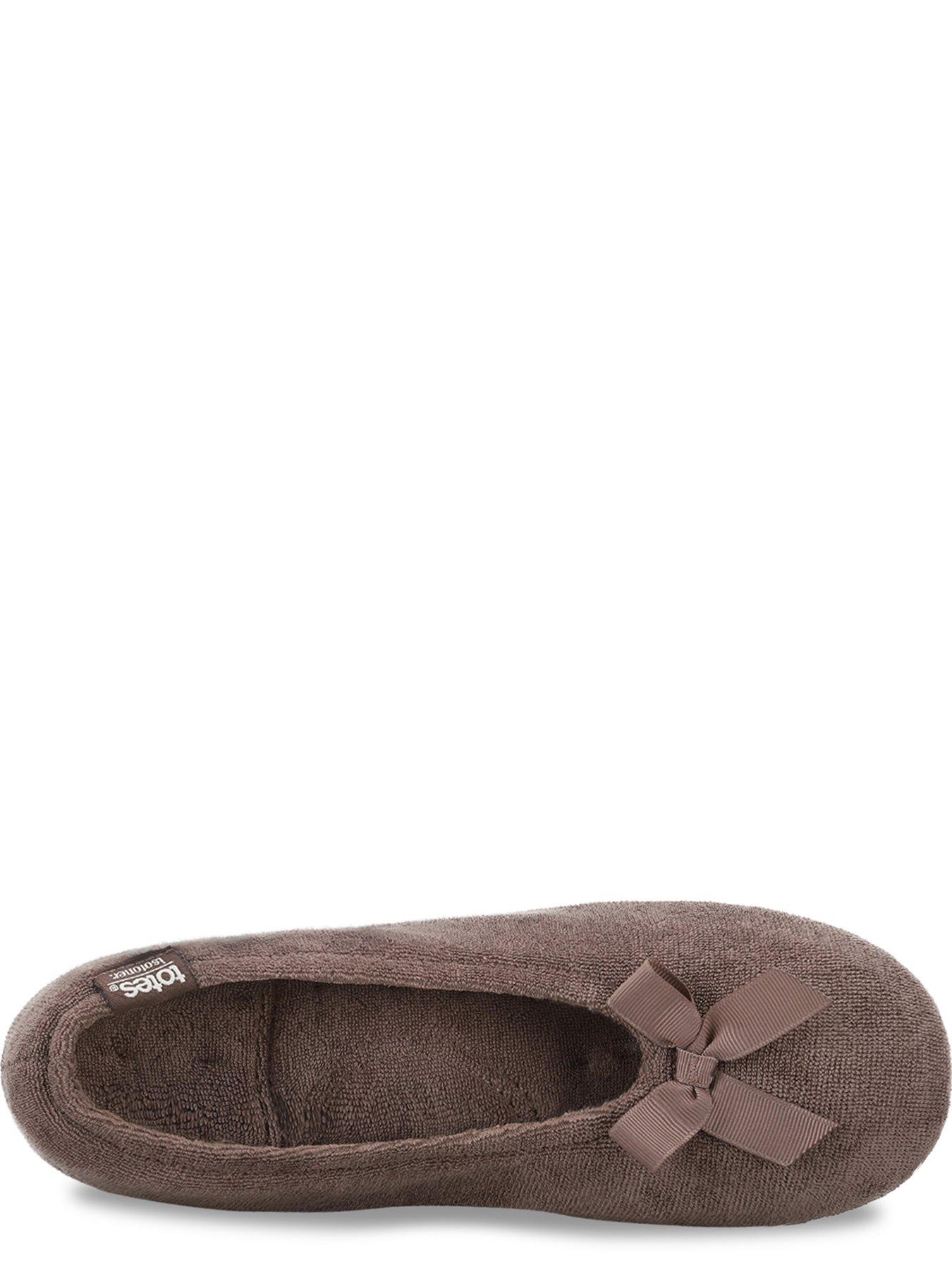 Image 3 of 5 of Totes Isotoner Totes Isotoner Womens Terry Ballet Slippers - Taupe