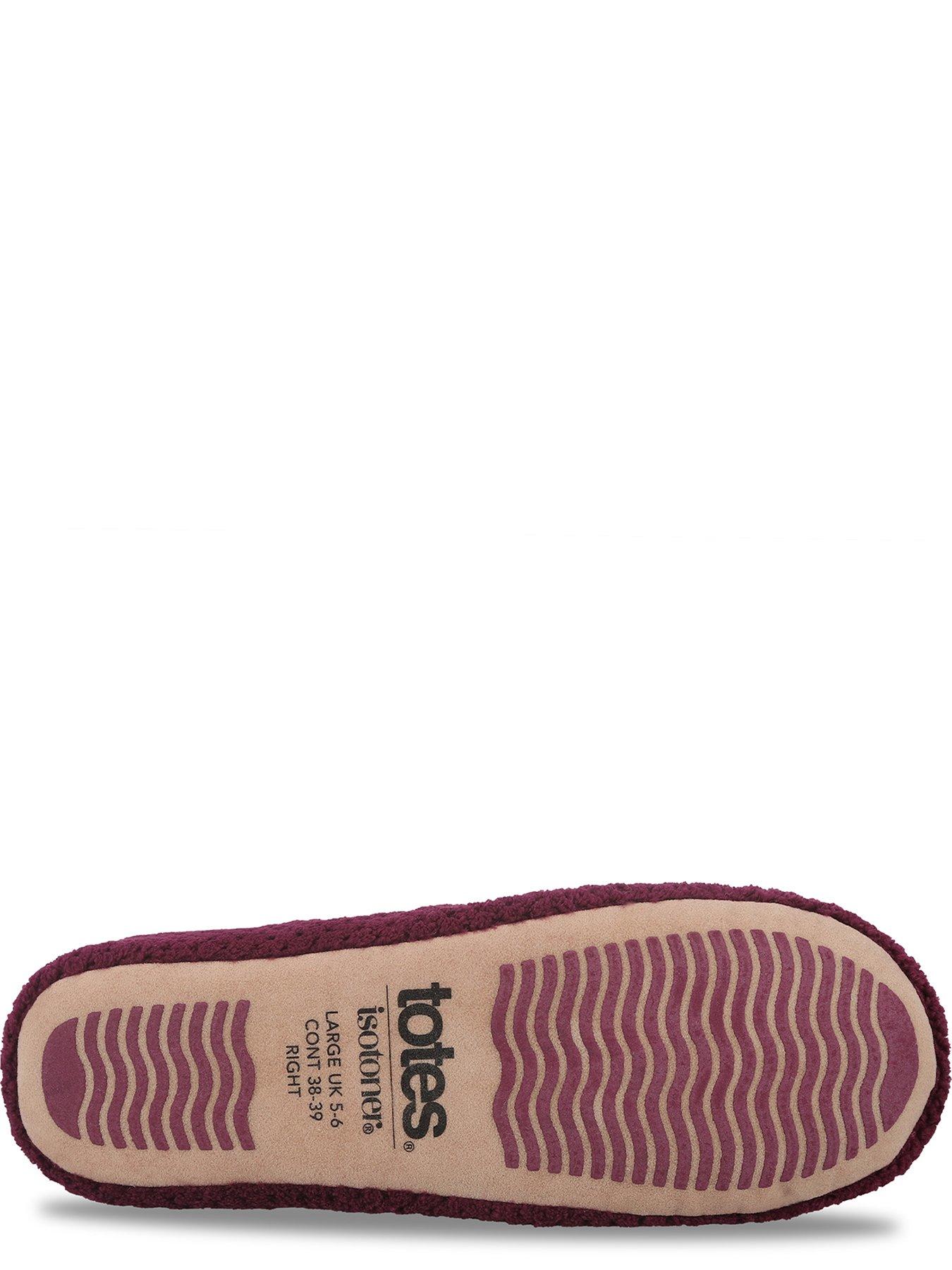 Image 4 of 5 of Totes Isotoner Totes Isotoner Womens Popcorn Ballet Slippers - Burgundy