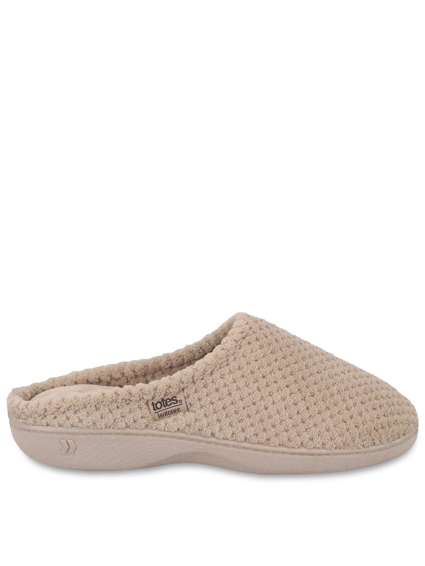 Image 1 of 5 of Totes Isotoner Totes Isotoner Womens Popcorn Mule Slippers - Light Brown