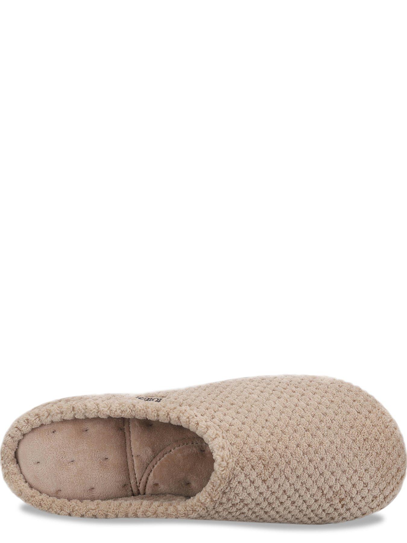 Image 3 of 5 of Totes Isotoner Totes Isotoner Womens Popcorn Mule Slippers - Light Brown