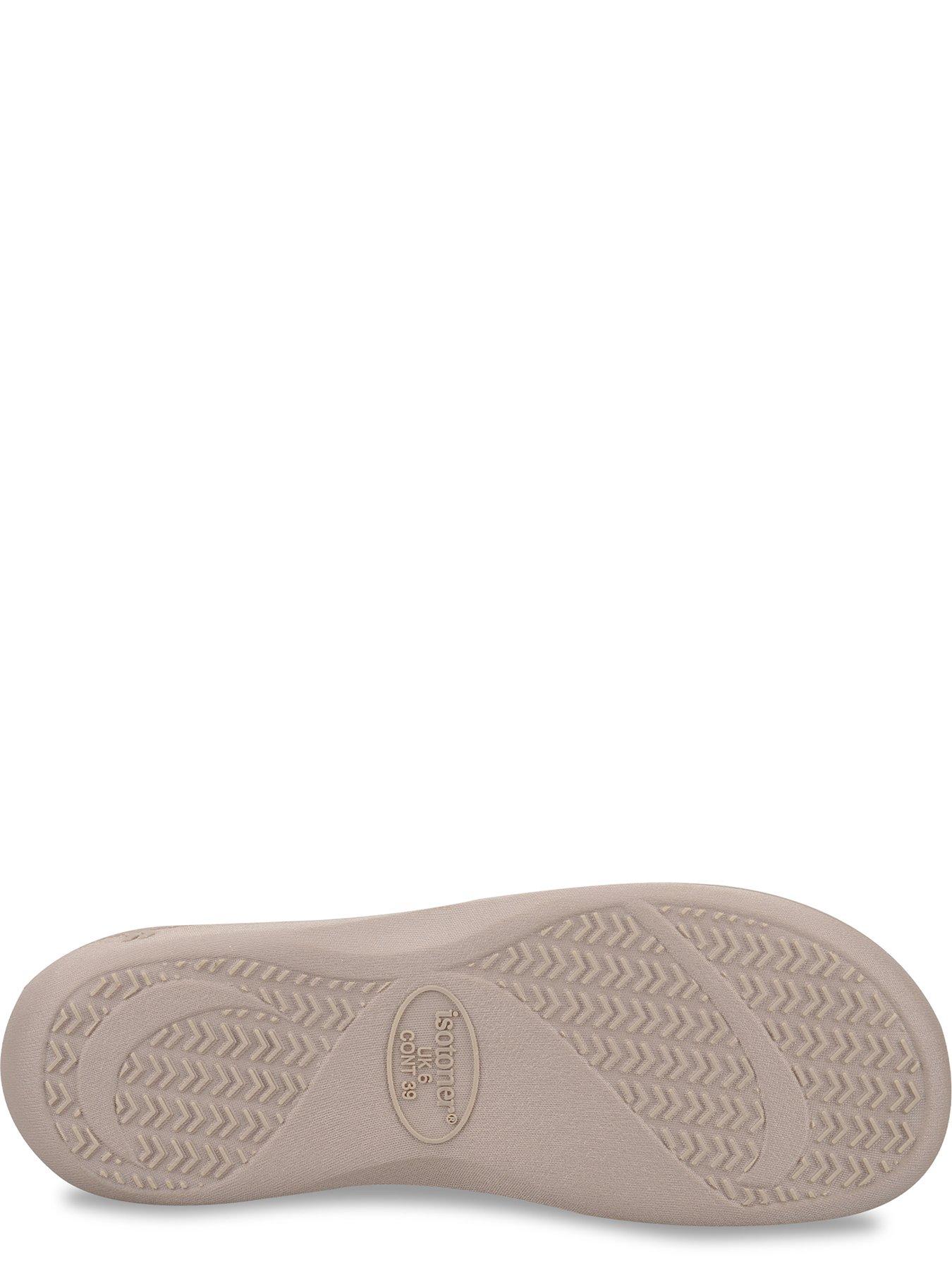 Image 4 of 5 of Totes Isotoner Totes Isotoner Womens Popcorn Mule Slippers - Light Brown