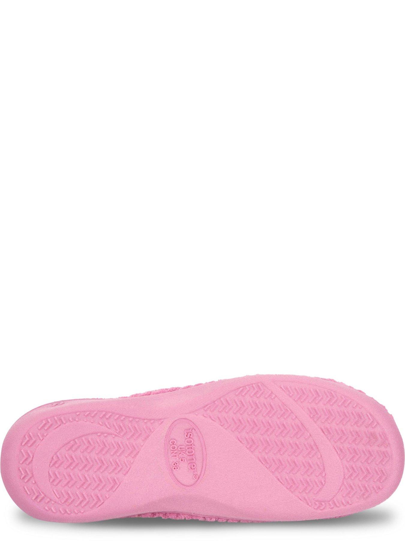Image 4 of 5 of Totes Isotoner Totes Isotoner Womens Popcorn Mule Slippers - Pink