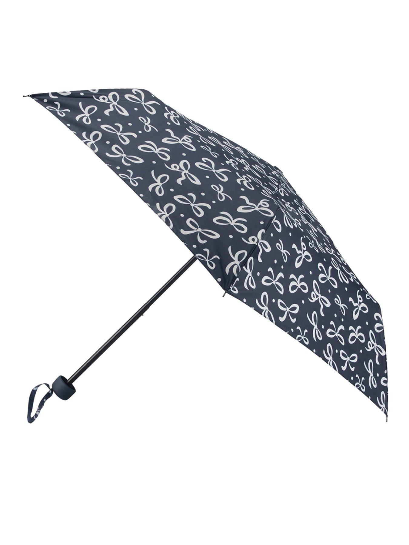 Image 2 of 4 of TOTES Totes Womens Umbrella &amp; Shopper Bag Gift Set - Dog/navy Bow