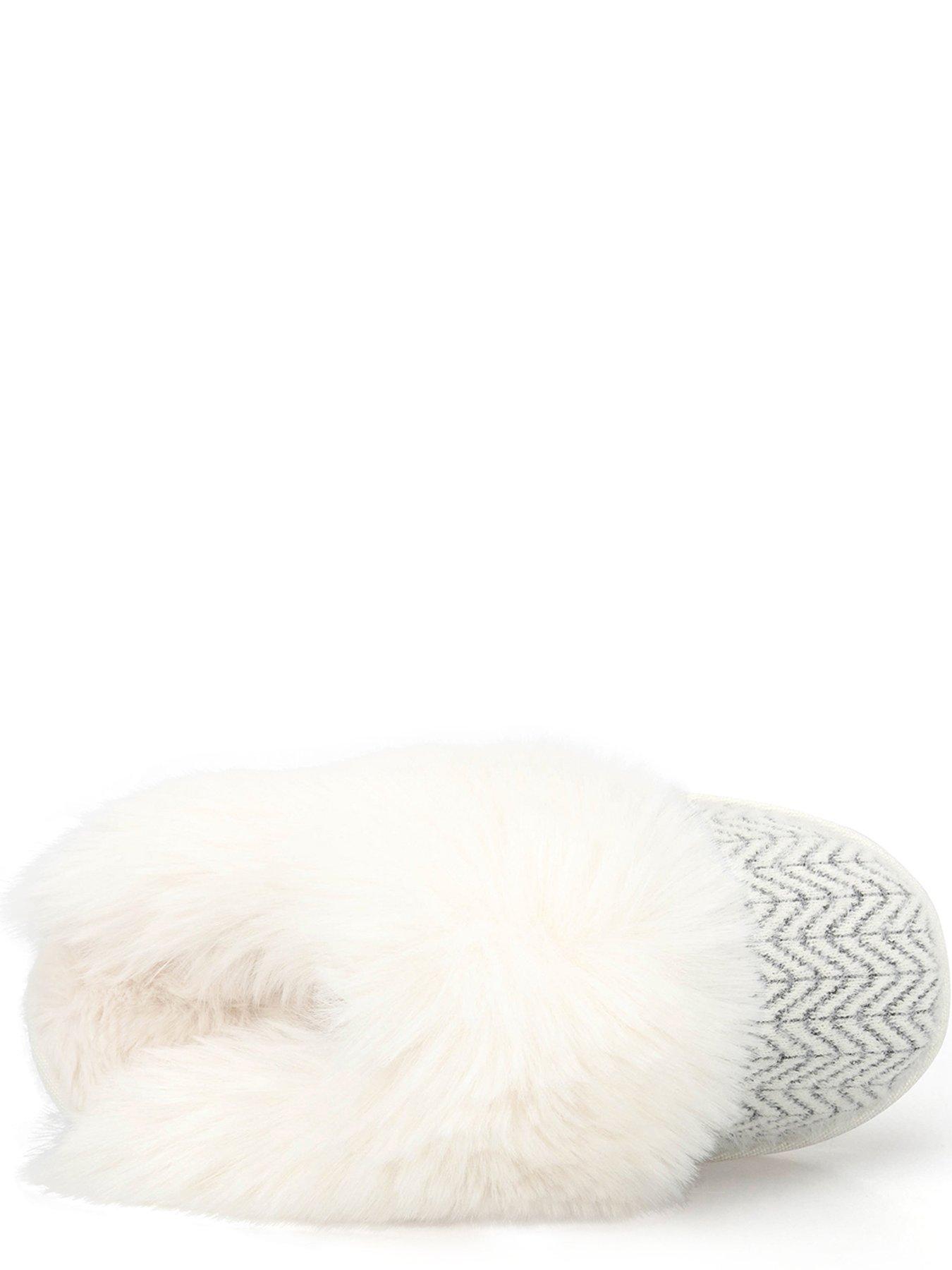Image 2 of 5 of TOTES Totes Patterned Knit Mule Slippers - Cream Multi