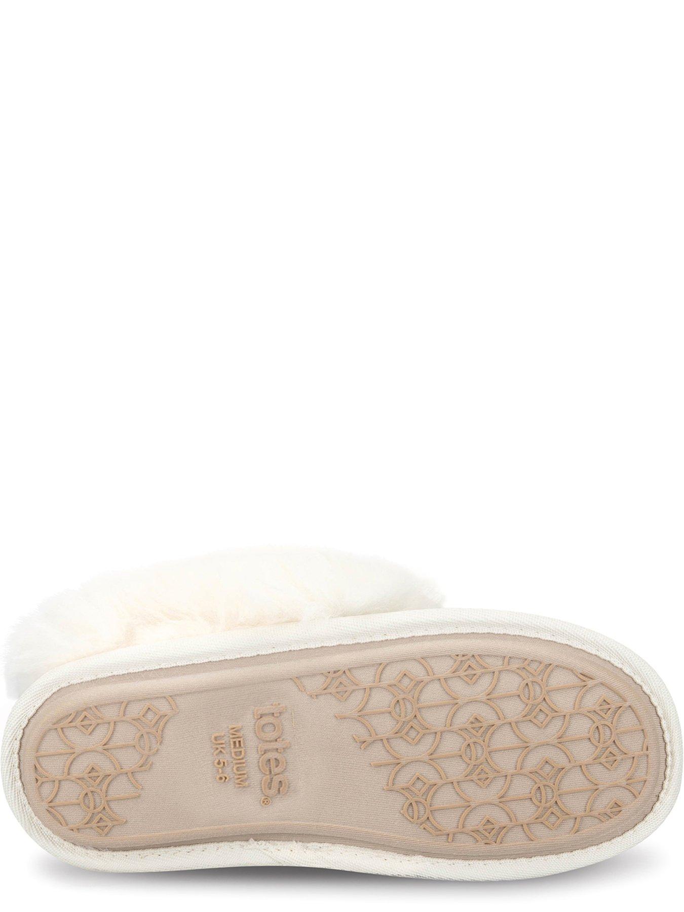 Image 3 of 5 of TOTES Totes Patterned Knit Mule Slippers - Cream Multi