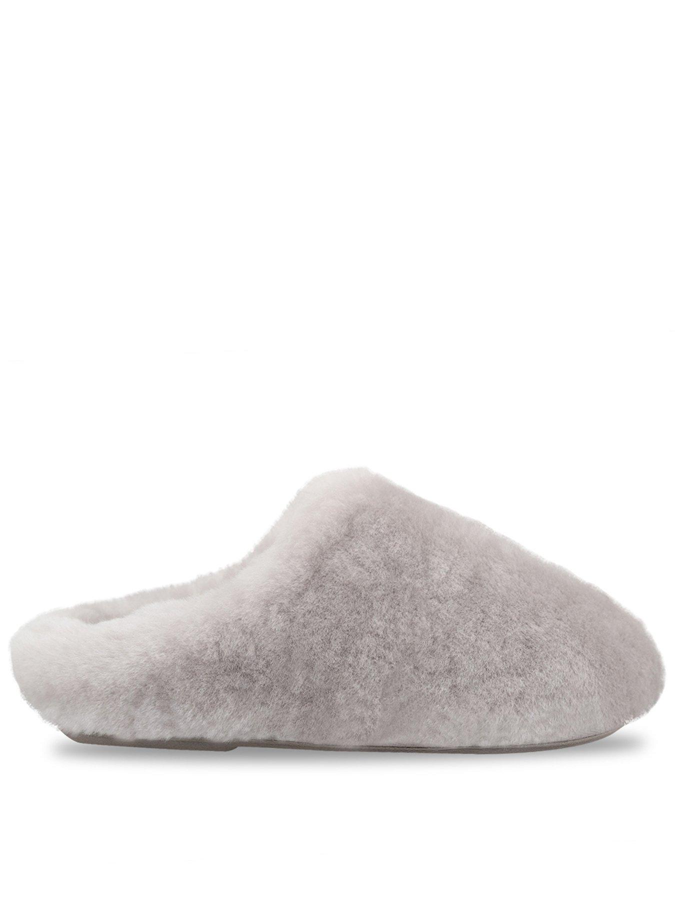 Image 1 of 5 of Just Sheepskin Just Sheepskin Womens Louise Full Sheepskin Mule Slippers - Dove