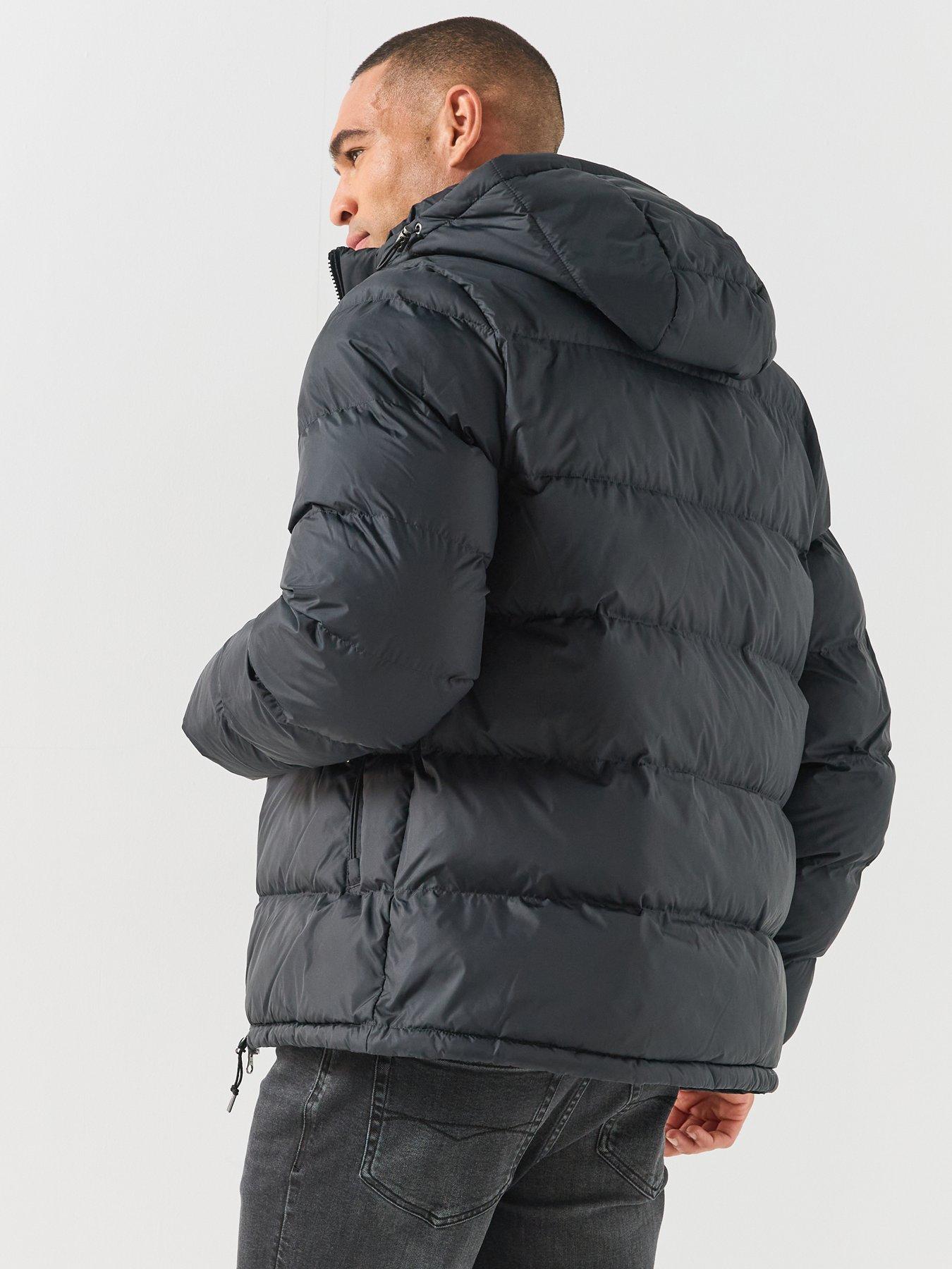 Image 2 of 6 of GANT Mens Active Cloud Padded Hood Zip Jacket - Black