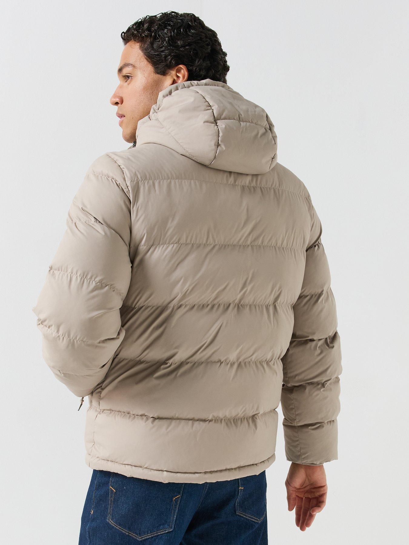 Image 2 of 6 of GANT Mens Active Cloud Hooded Padded Jacket - Beige