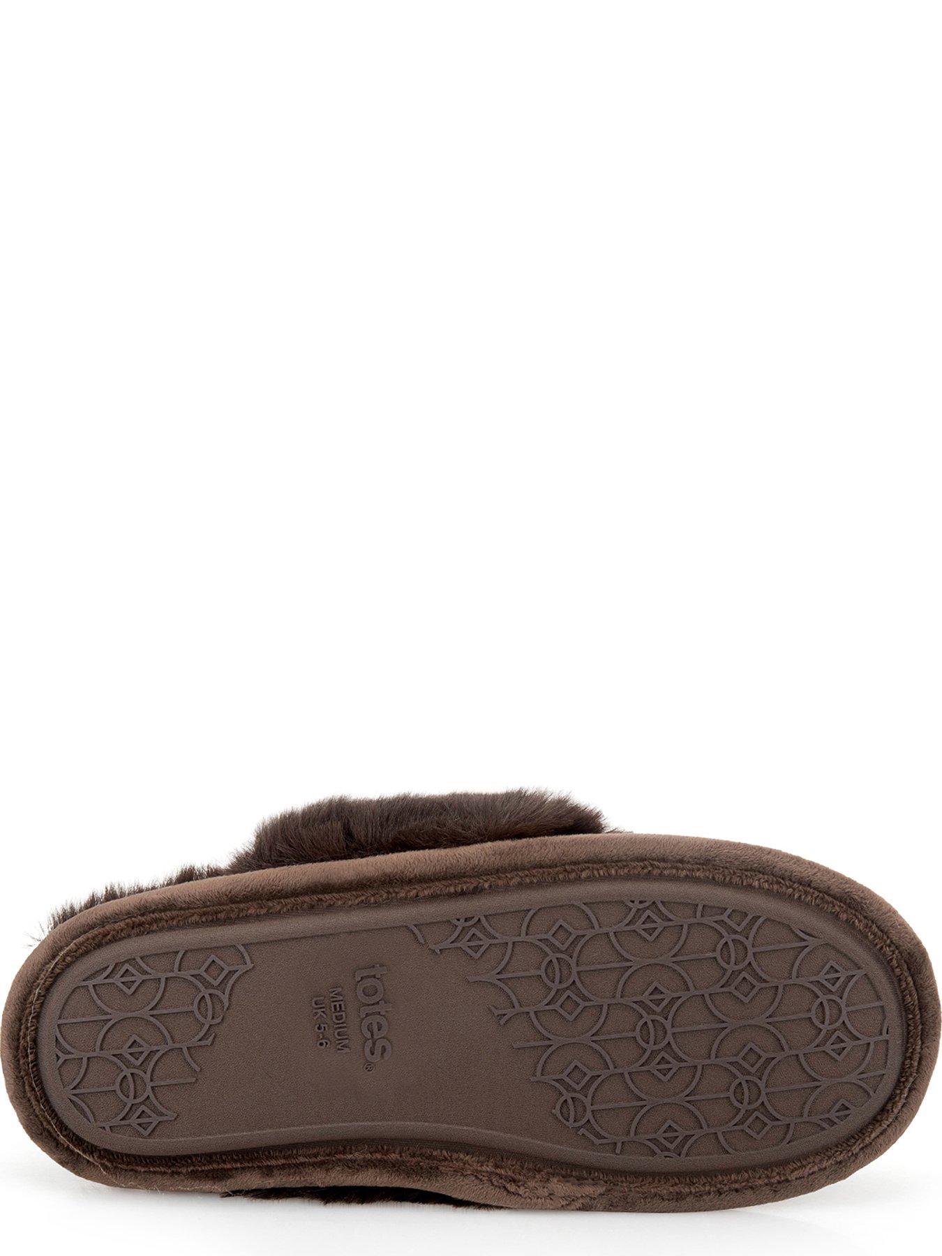 Image 3 of 5 of TOTES Totes Velour Moccasin Slippers - Chocolate