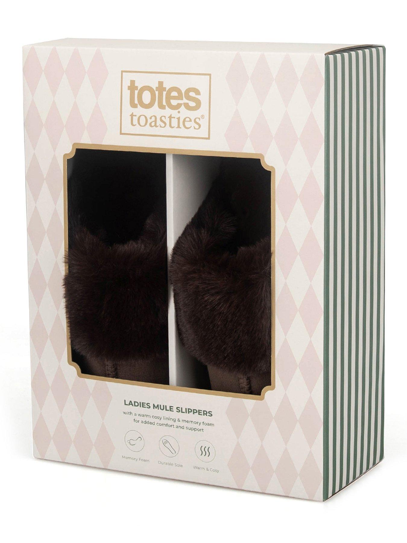 Image 5 of 5 of TOTES Totes Velour Moccasin Slippers - Chocolate