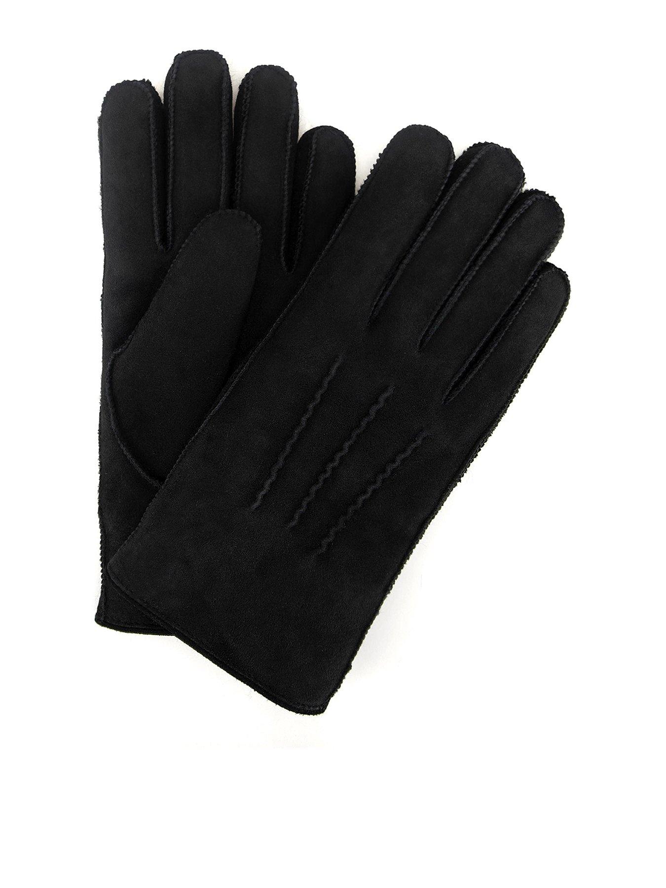 Image 1 of 5 of Just Sheepskin Just Sheepskin Womens Iris Sheepskin Gloves - Black