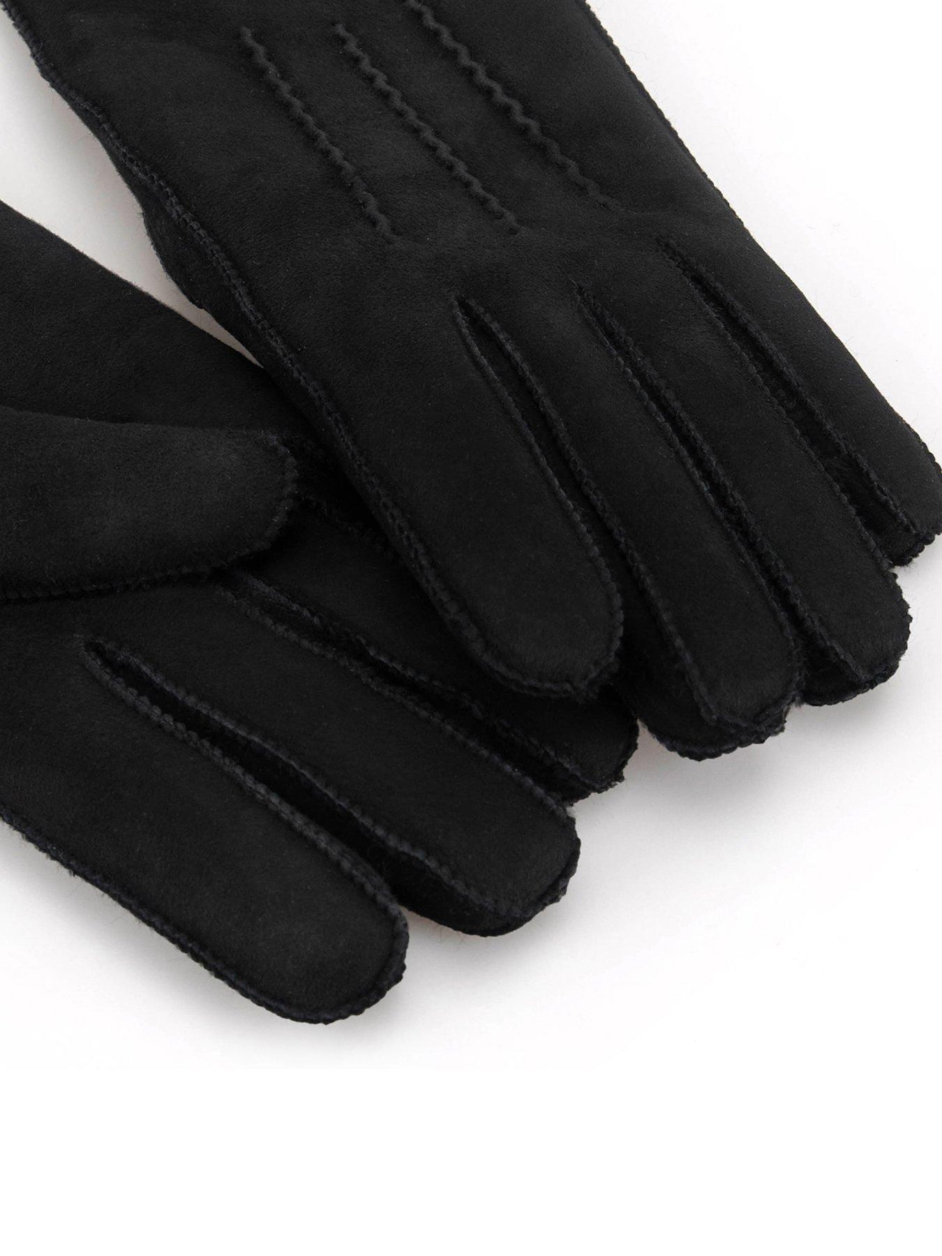 Image 2 of 5 of Just Sheepskin Just Sheepskin Womens Iris Sheepskin Gloves - Black