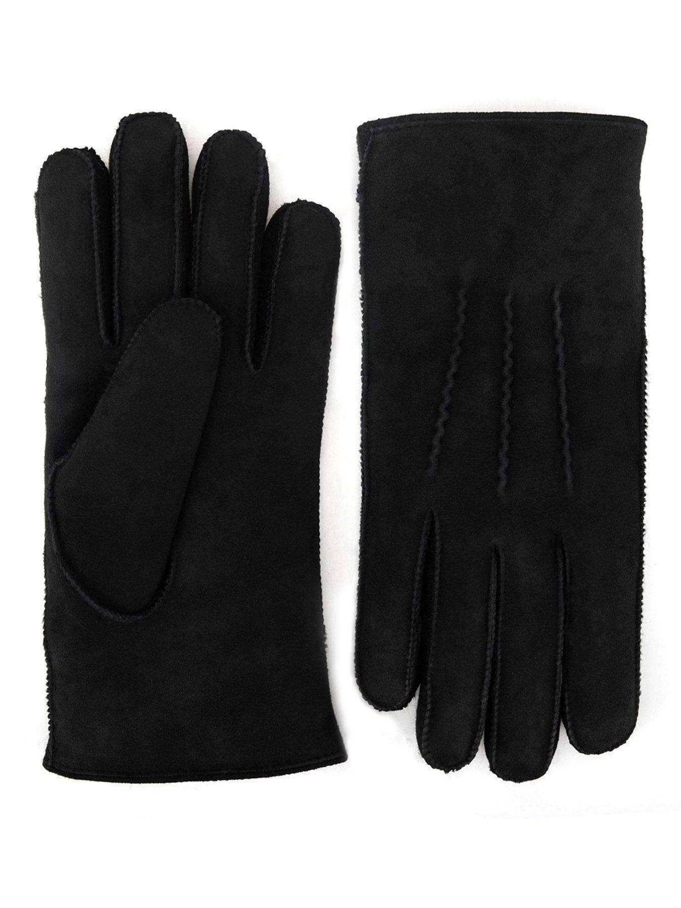 Image 4 of 5 of Just Sheepskin Just Sheepskin Womens Iris Sheepskin Gloves - Black