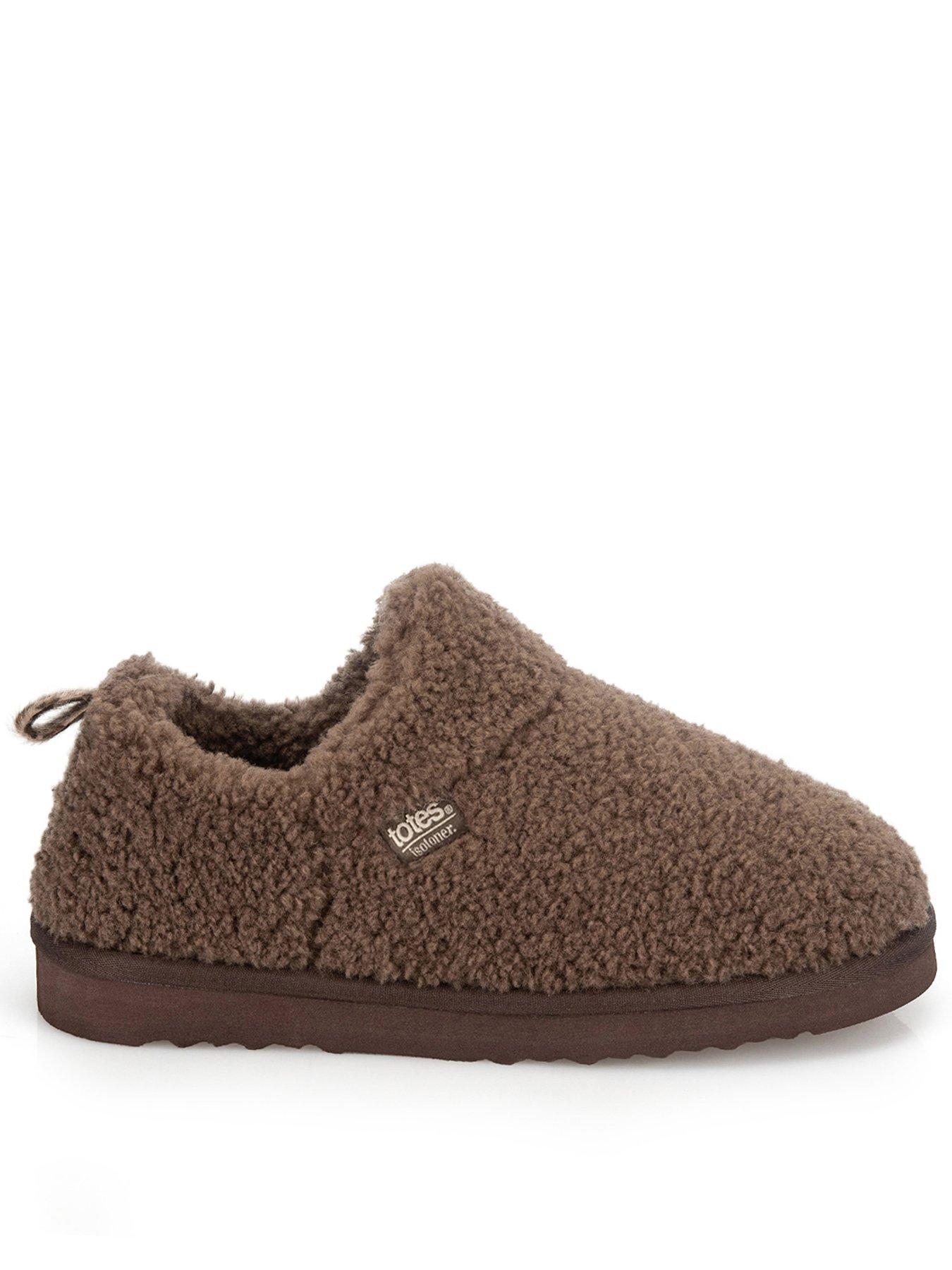 Image 1 of 5 of Totes Isotoner Totes Isotoner Womens Borg Bootie Slippers - Brown