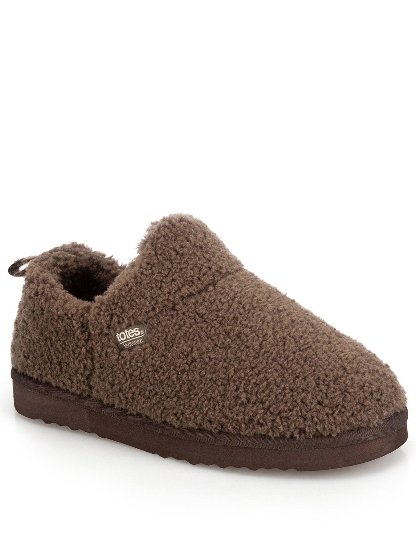 Image 2 of 5 of Totes Isotoner Totes Isotoner Womens Borg Bootie Slippers - Brown