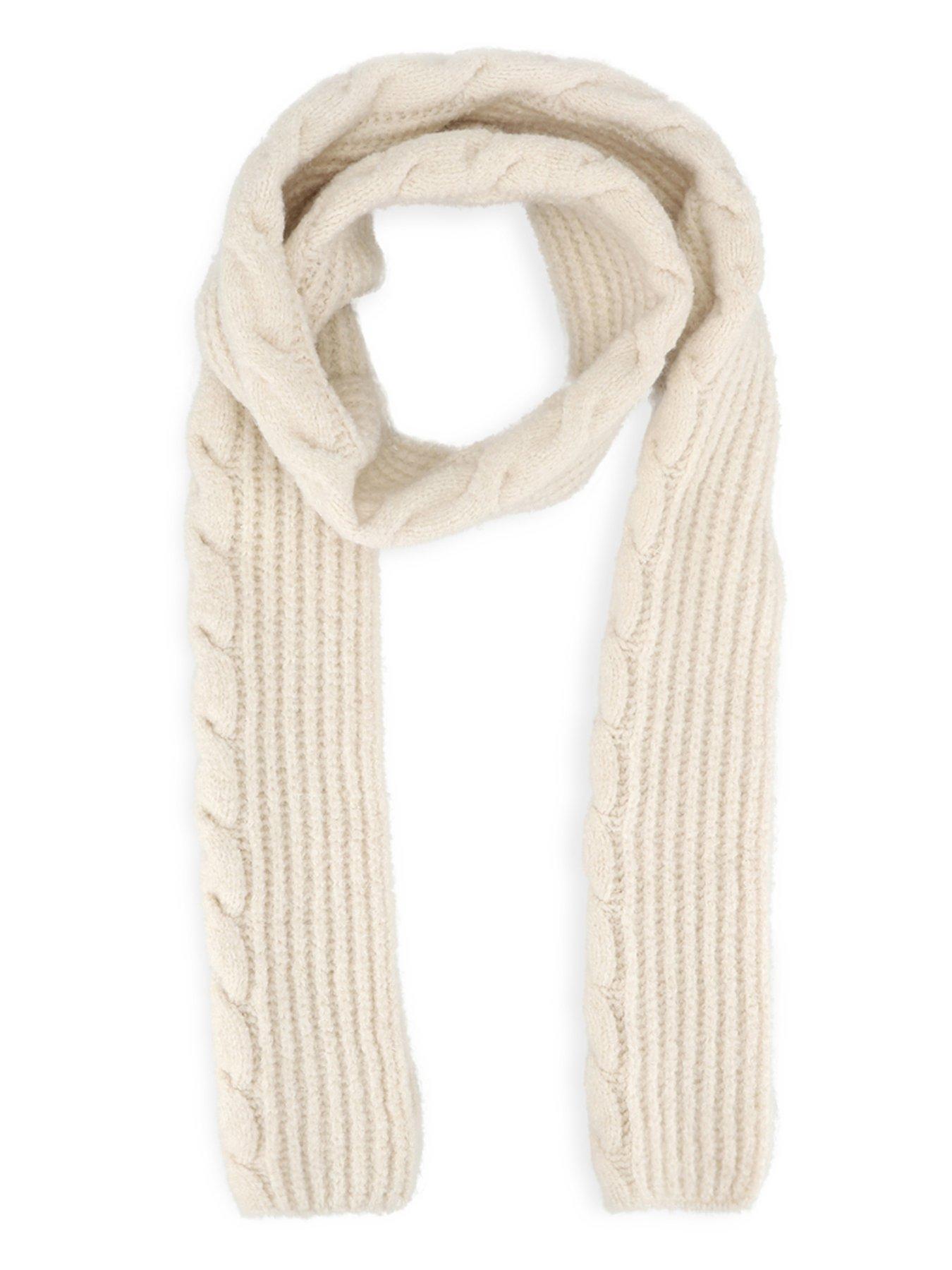 Image 3 of 6 of TOTES Totes Womens Chunky Brushed Knit Hat, Scarf &amp; Gloves Set - Cream