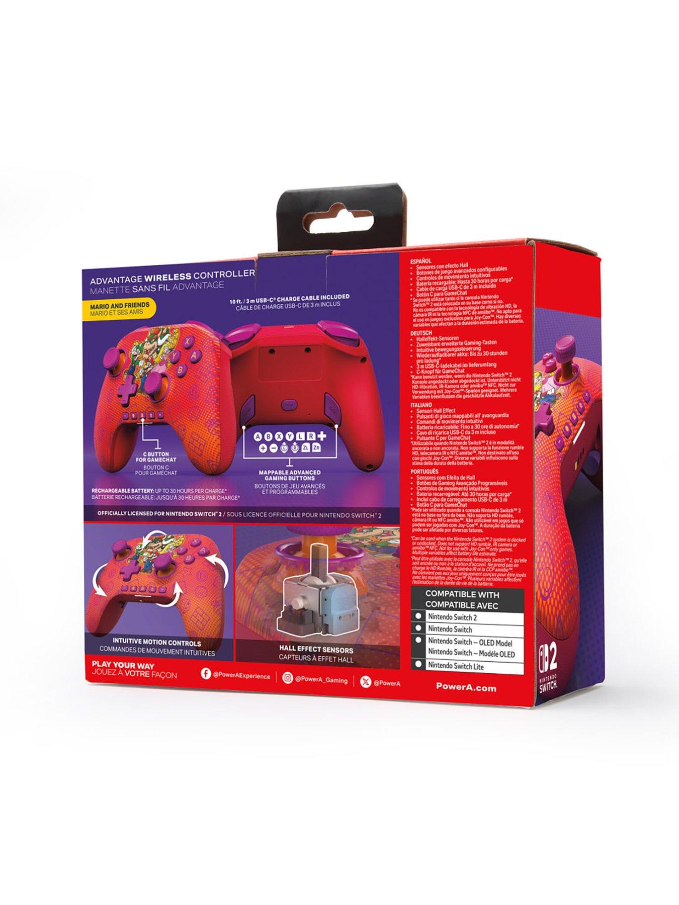 Image 5 of 6 of PowerA Advantage Wireless Controller for Nintendo Switch 2.0 - Mario & Friends