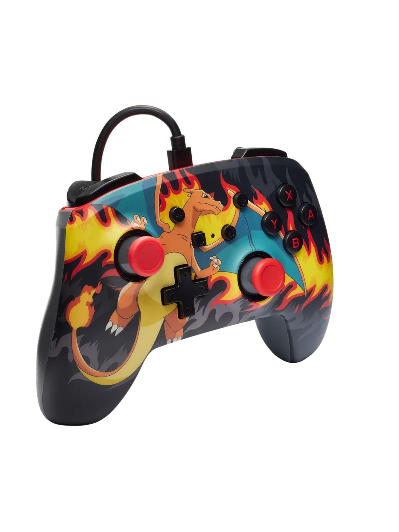 Image 2 of 7 of PowerA Enhanced Wired Controller for Nintendo Switch - Charizard Firestorm