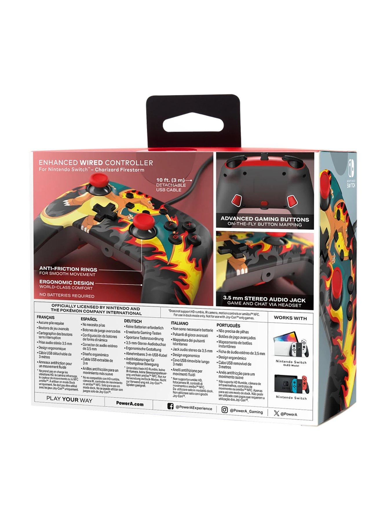 Image 6 of 7 of PowerA Enhanced Wired Controller for Nintendo Switch - Charizard Firestorm