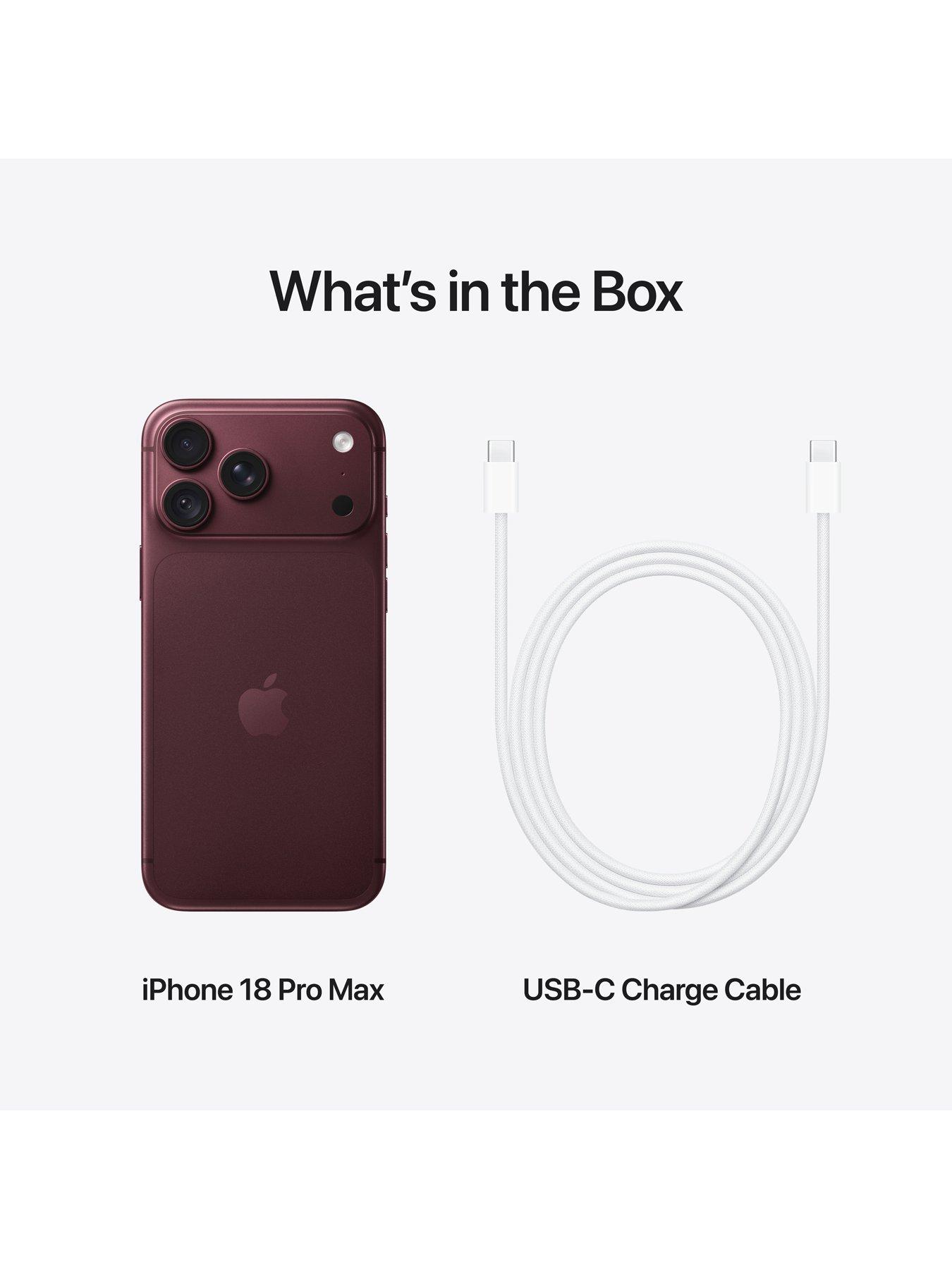 Image 7 of 8 of Apple iPhone 18 Pro Max, 512GB -&nbsp;Burgundy