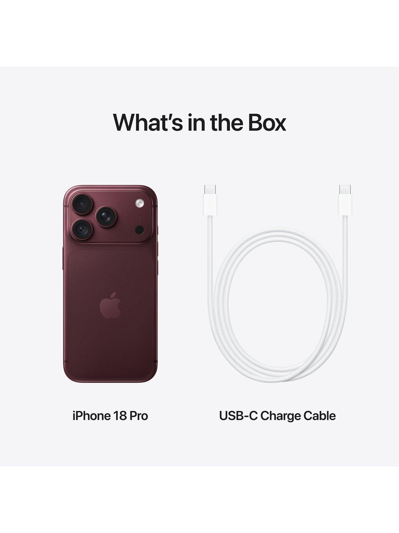 Image 7 of 8 of Apple iPhone 18 Pro, 256GB -&nbsp;Burgundy