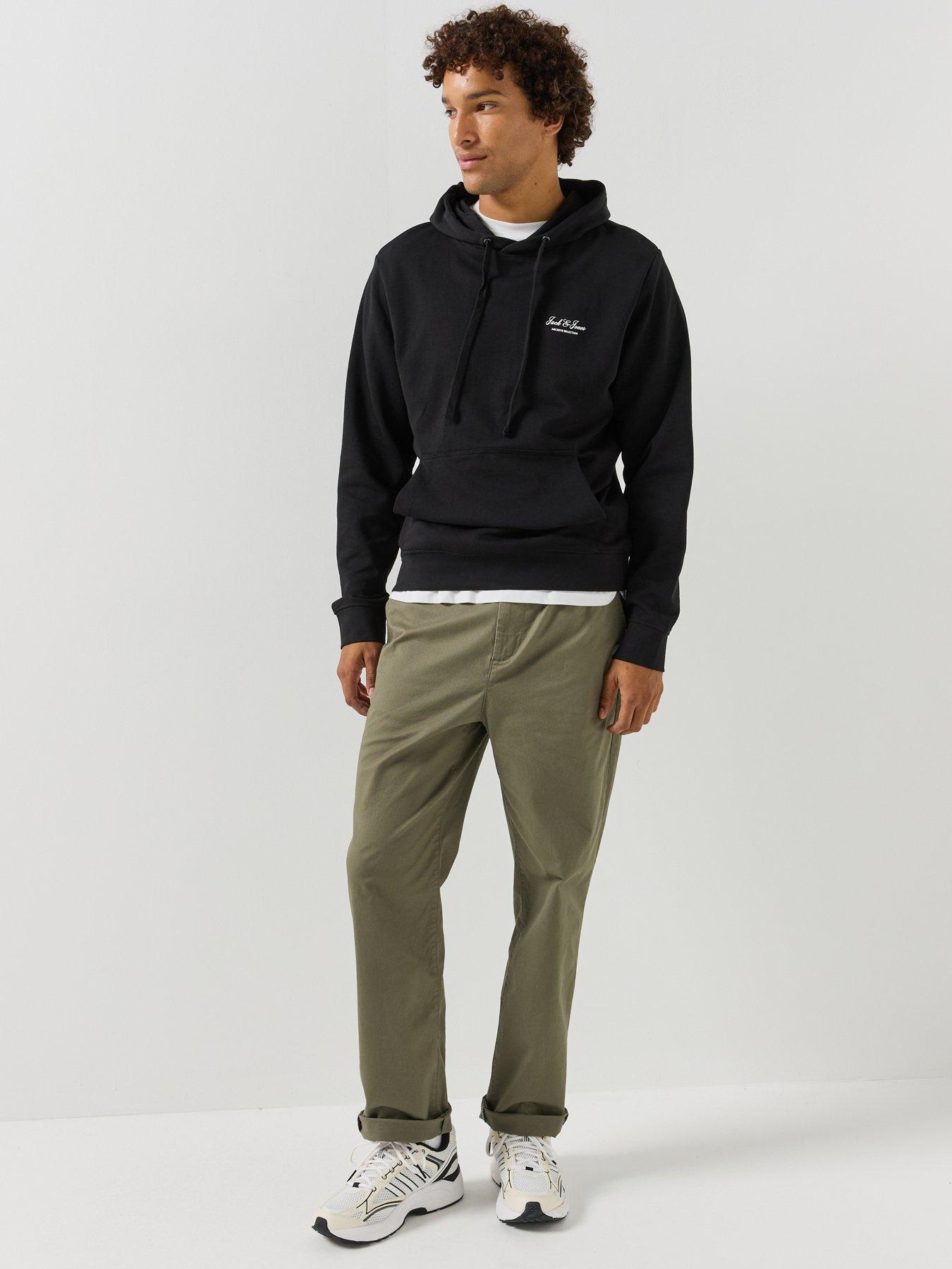Image 3 of 5 of Jack & Jones Mens Archive Graphic Hoodie - Black