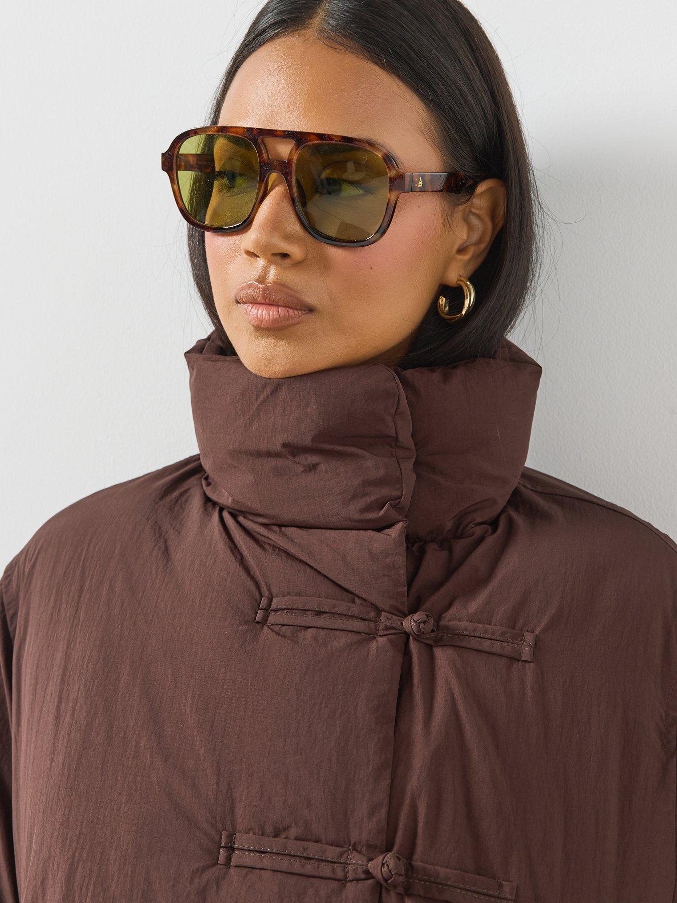 Image 4 of 6 of Mango Toggle Fastenings Padded Anorak - Brown