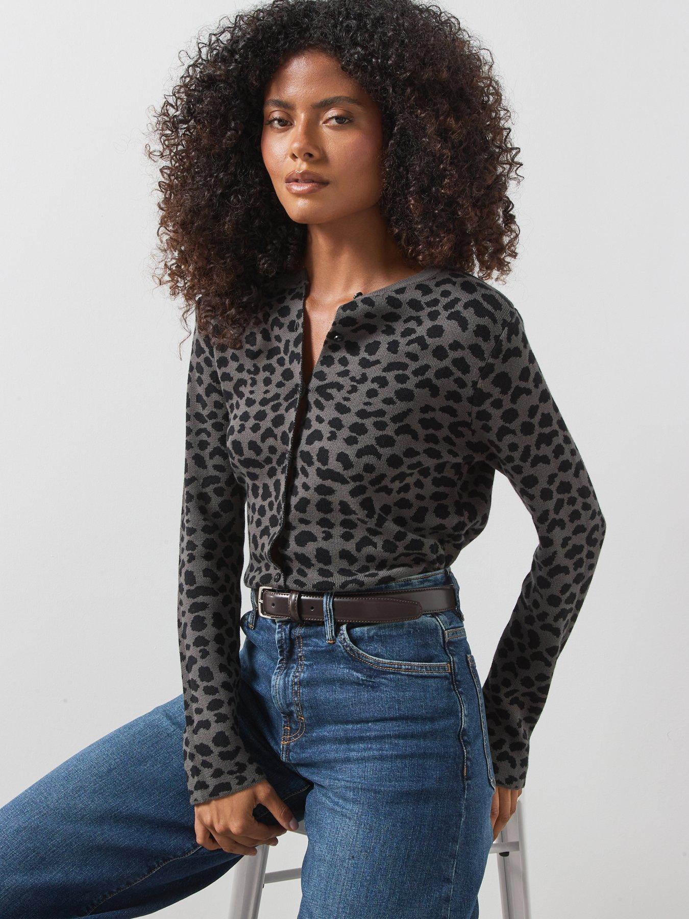 Image 5 of 5 of Mango Cardigan Pantera -grey